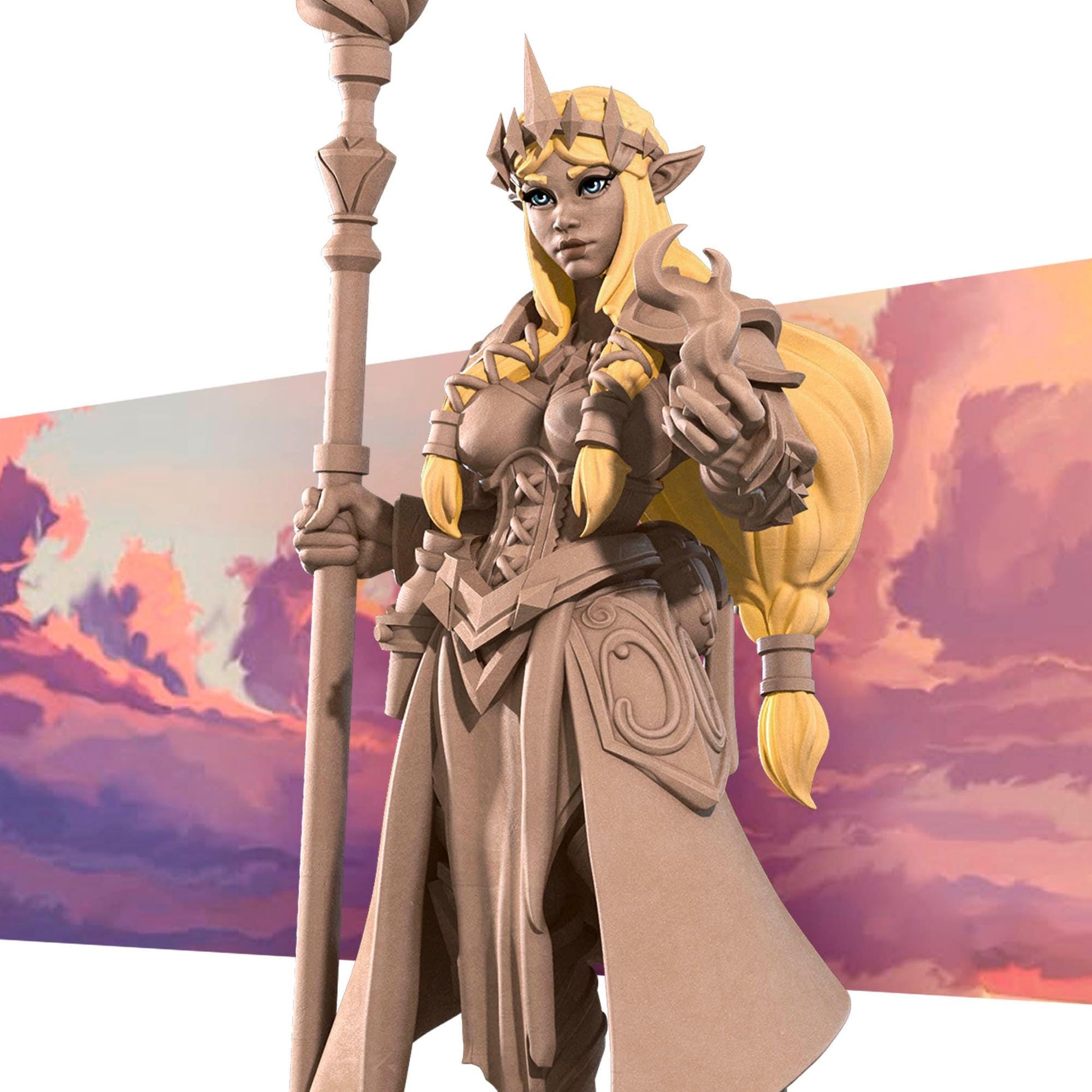Zeruda, the Elven Princess | Bite the Bullet Miniatures