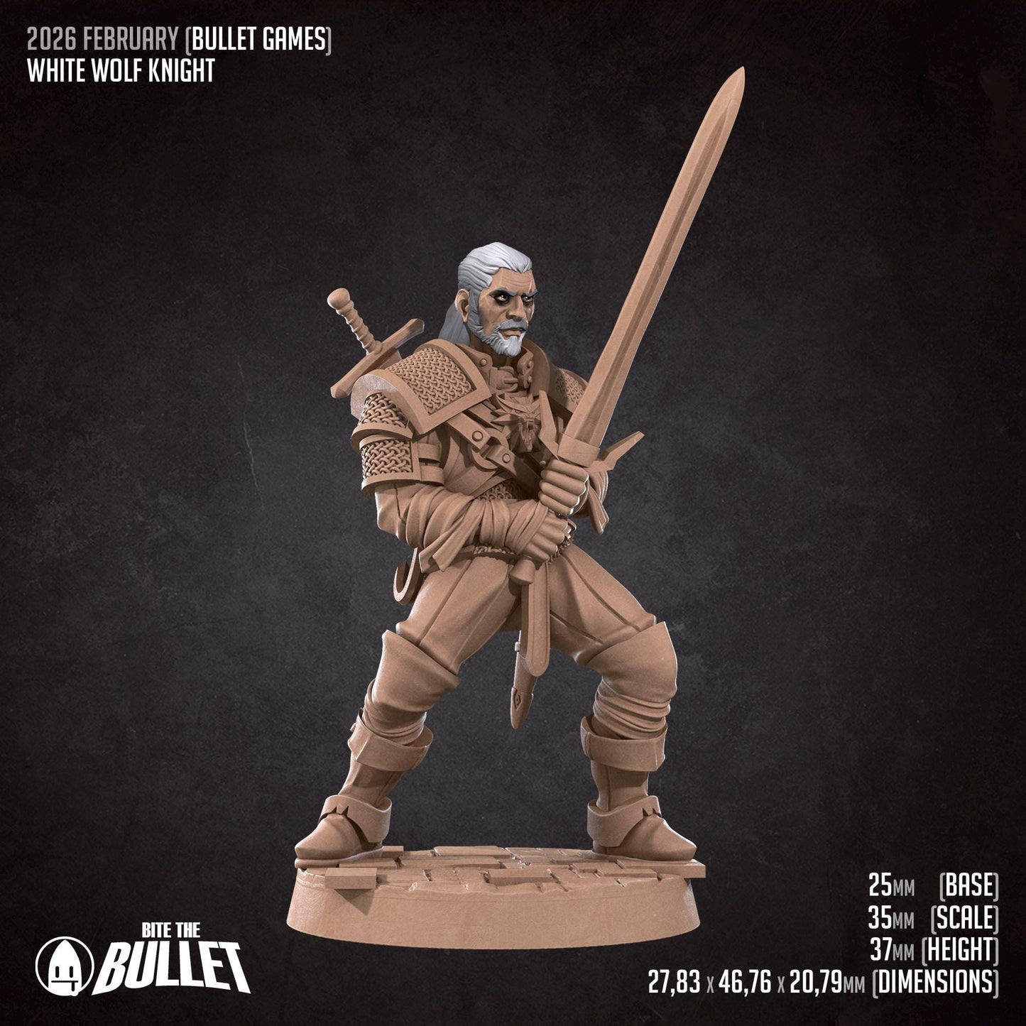 White Wolf Knight | Bite the Bullet Miniatures
