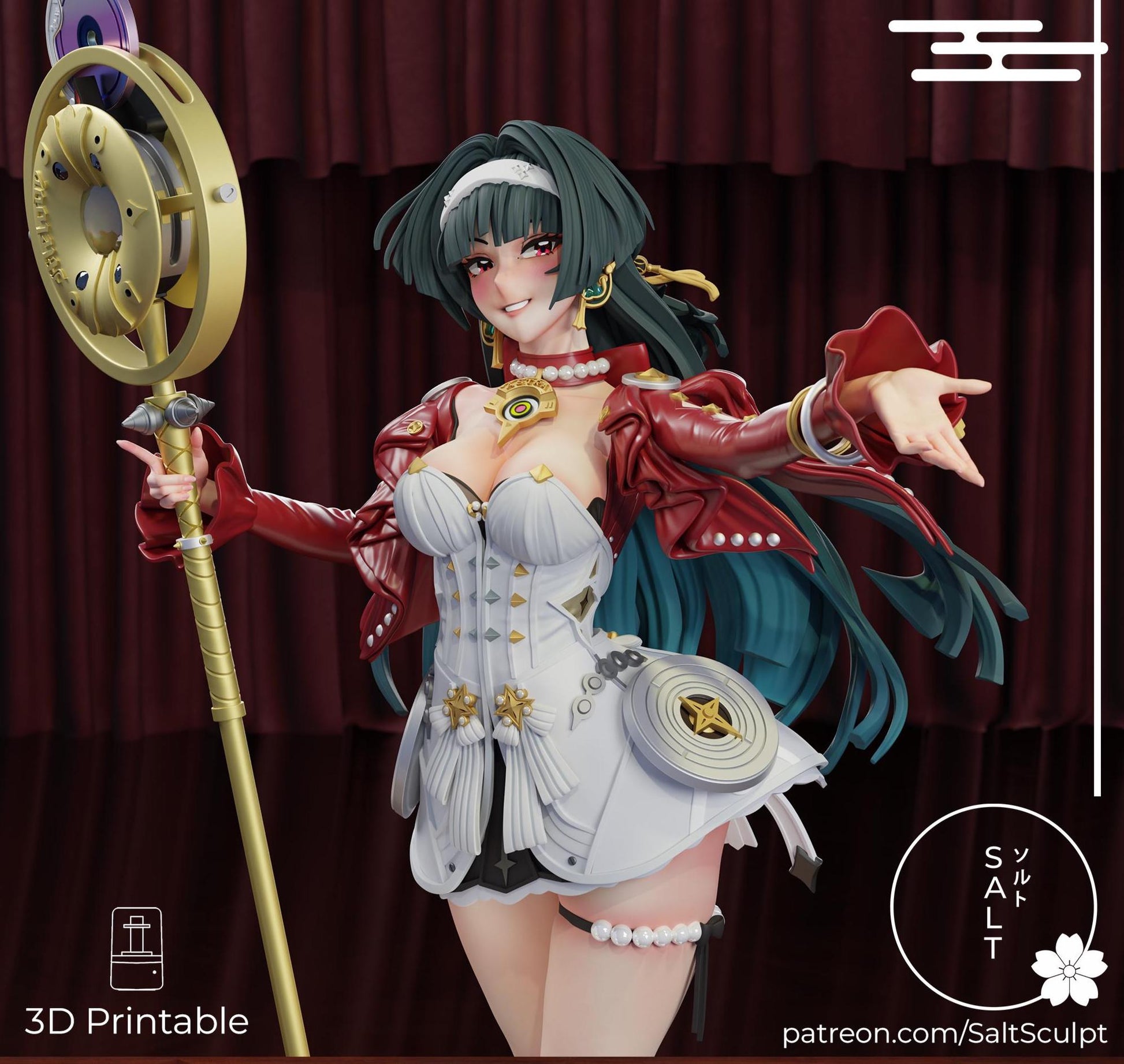 Warrior Girl Model Kit | 3D Resin Printed Figurine | Salt Sculpt