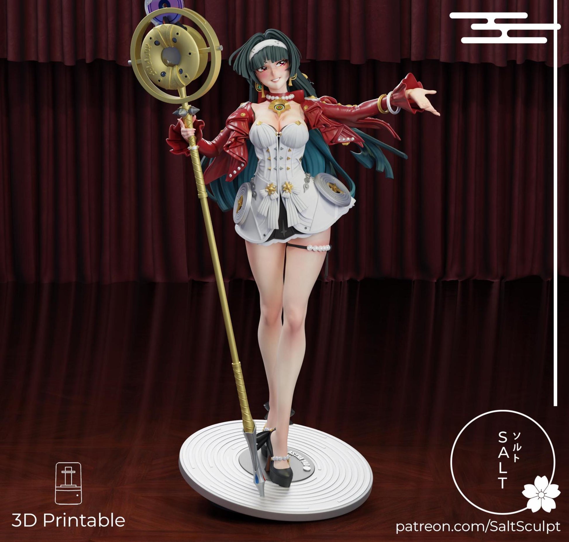 Warrior Girl Model Kit | 3D Resin Printed Figurine | Salt Sculpt