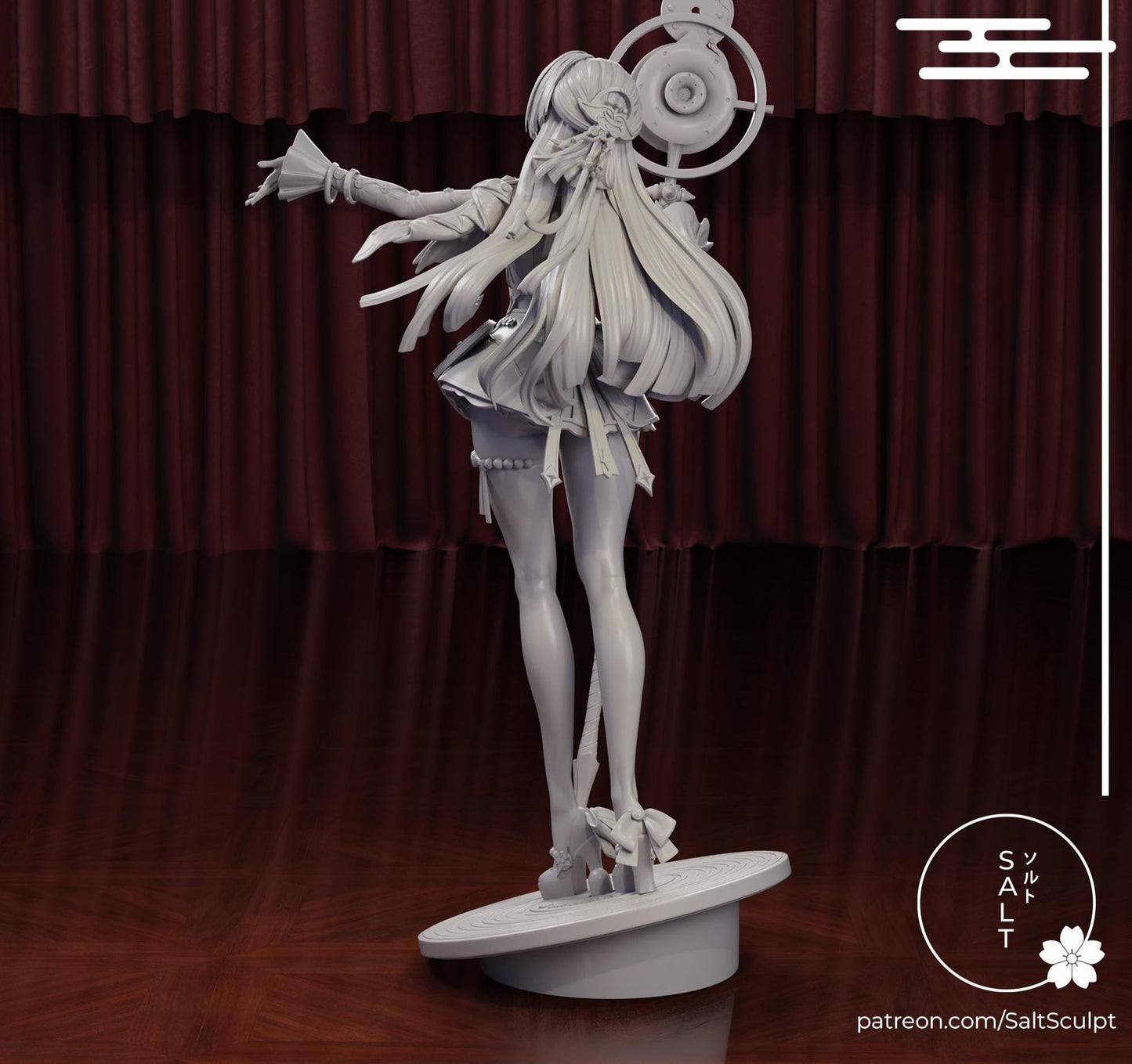 Warrior Girl Model Kit | 3D Resin Printed Figurine | Salt Sculpt