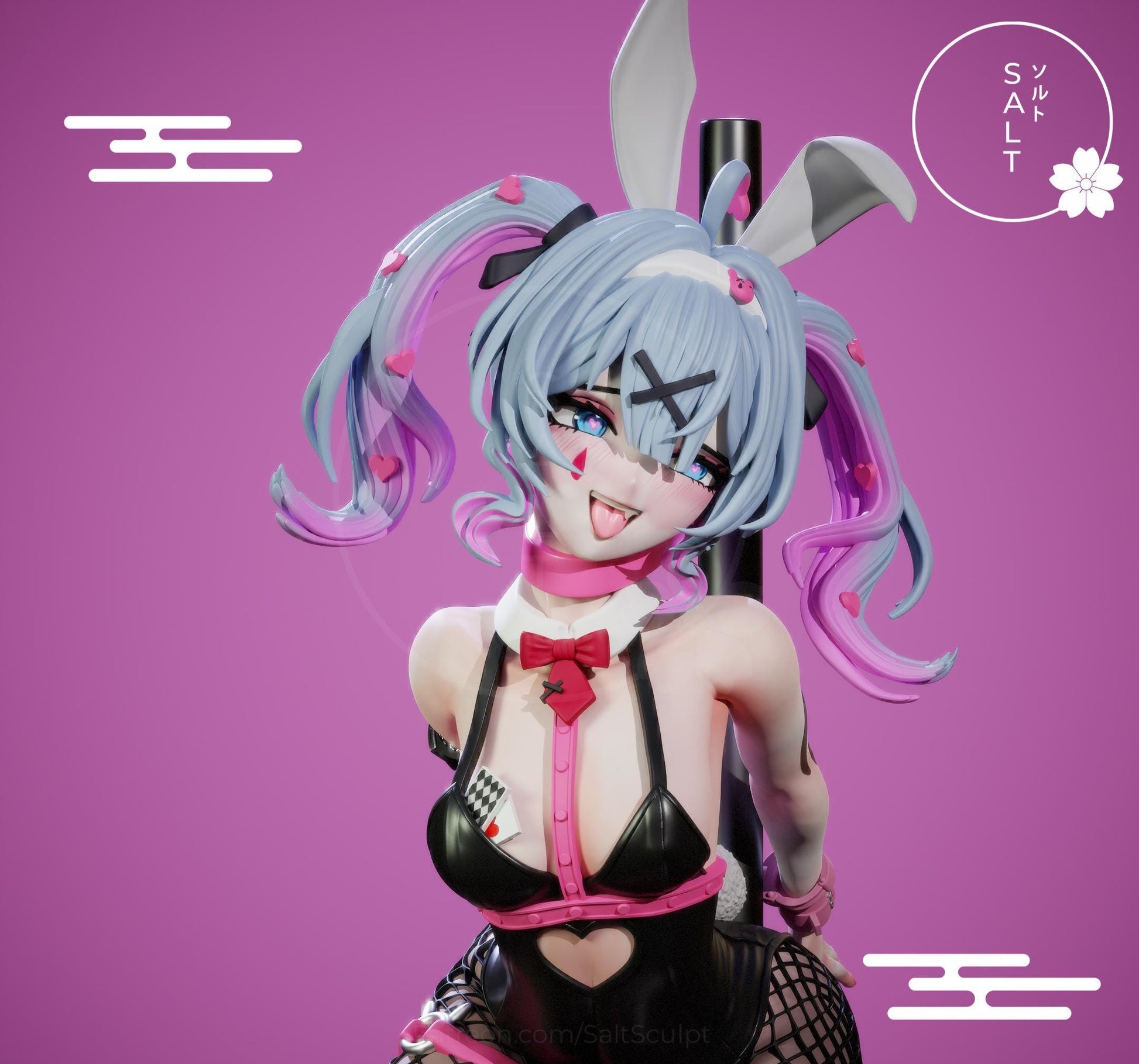 Vocaloid Girl Model Kit | 3D Resin Printed Figurine | Salt Sculpt