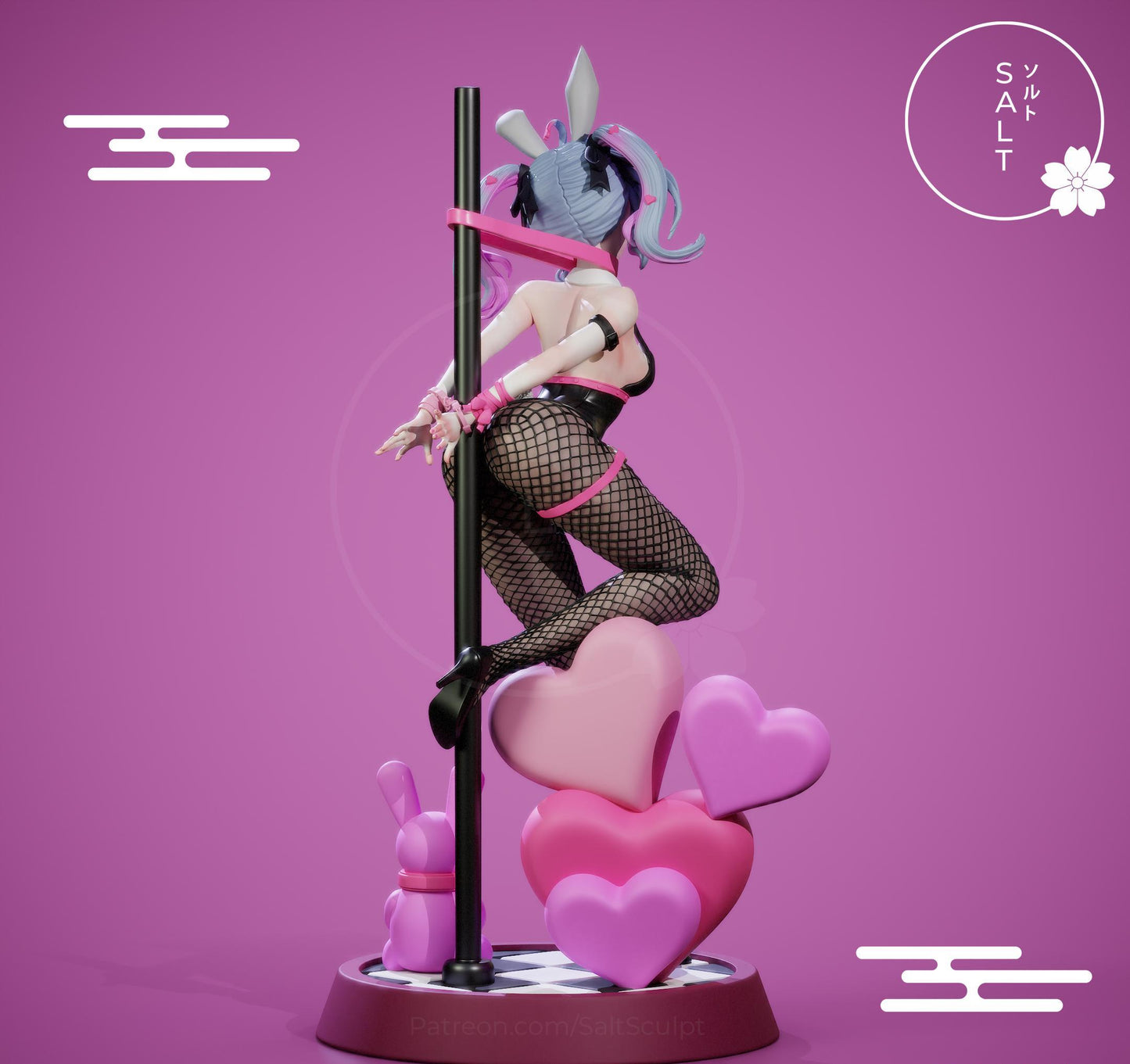 Vocaloid Girl Model Kit | 3D Resin Printed Figurine | Salt Sculpt