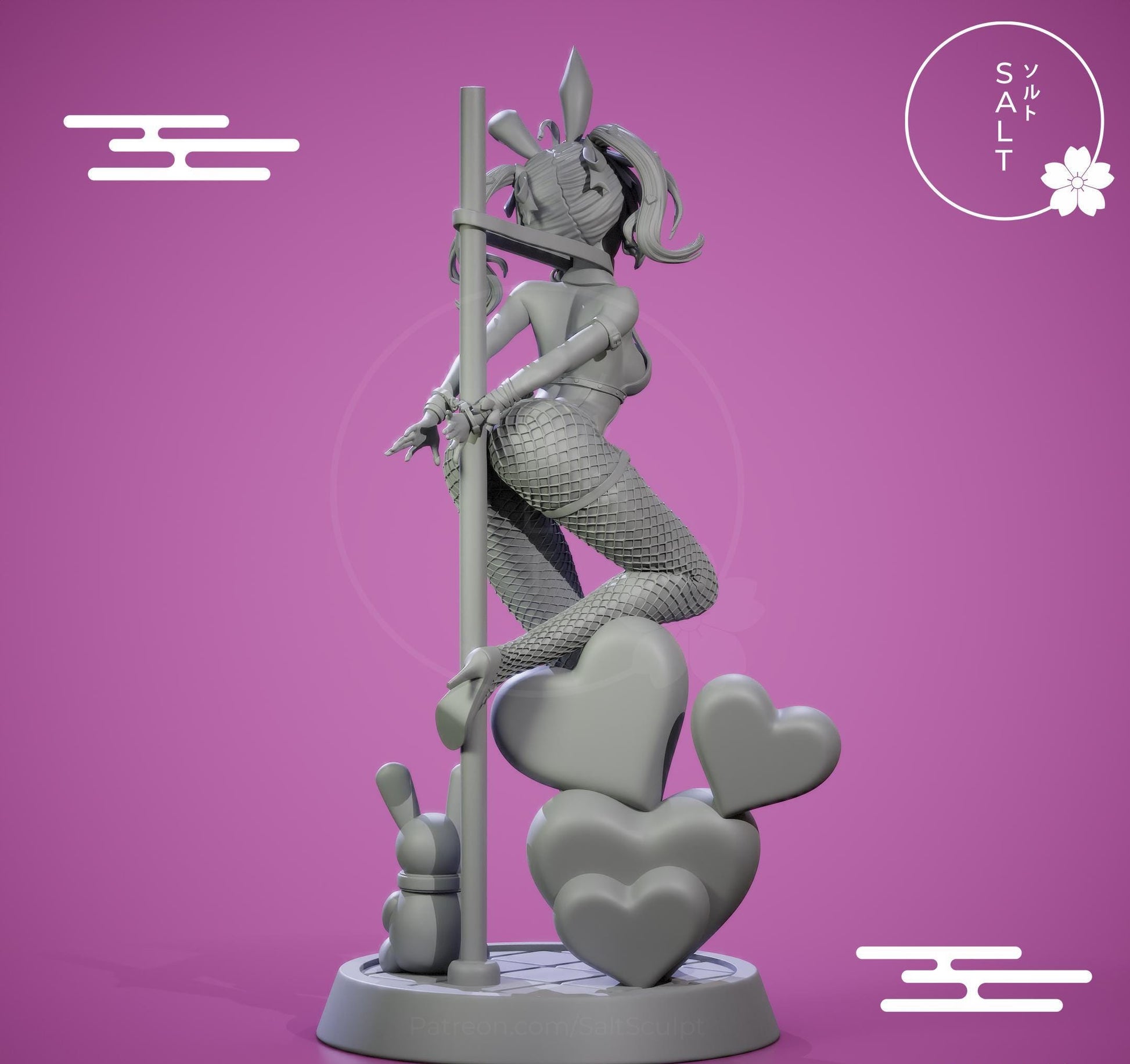 Vocaloid Girl Model Kit | 3D Resin Printed Figurine | Salt Sculpt