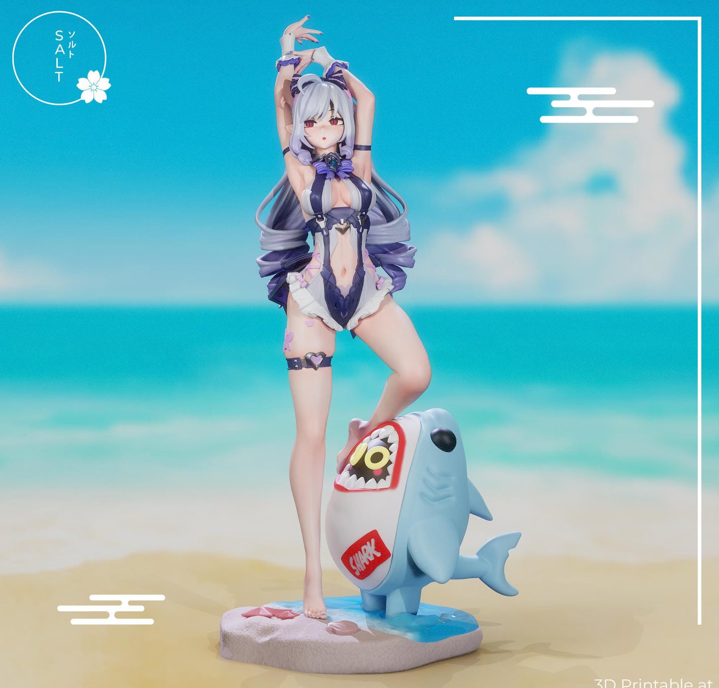 Banshee Girl Model Kit | 3D Resin Printed Figurine | Salt Sculpt