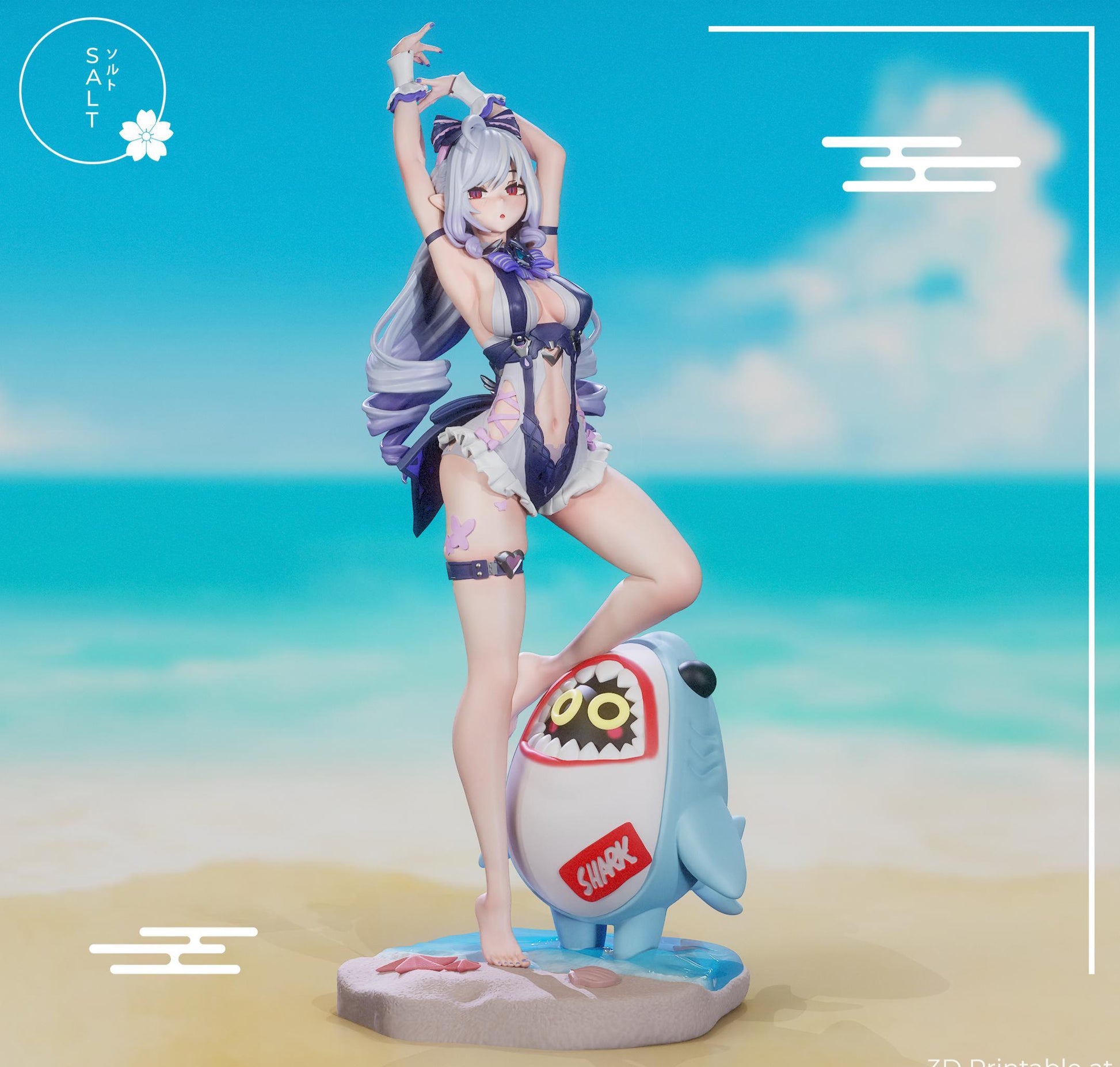Banshee Girl Model Kit | 3D Resin Printed Figurine | Salt Sculpt