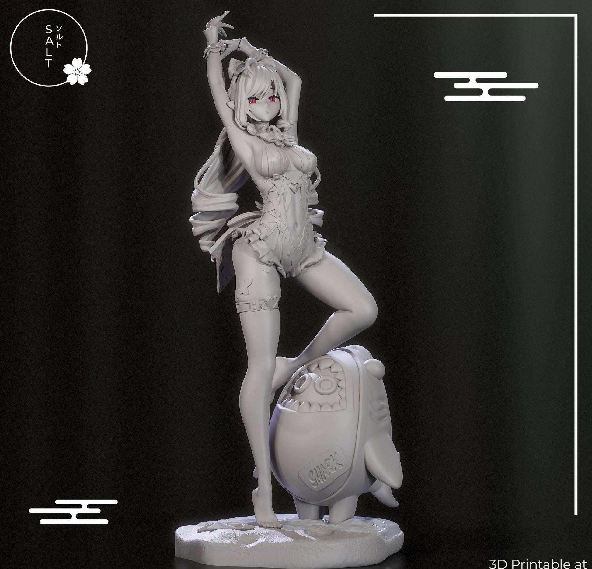 Banshee Girl Model Kit | 3D Resin Printed Figurine | Salt Sculpt