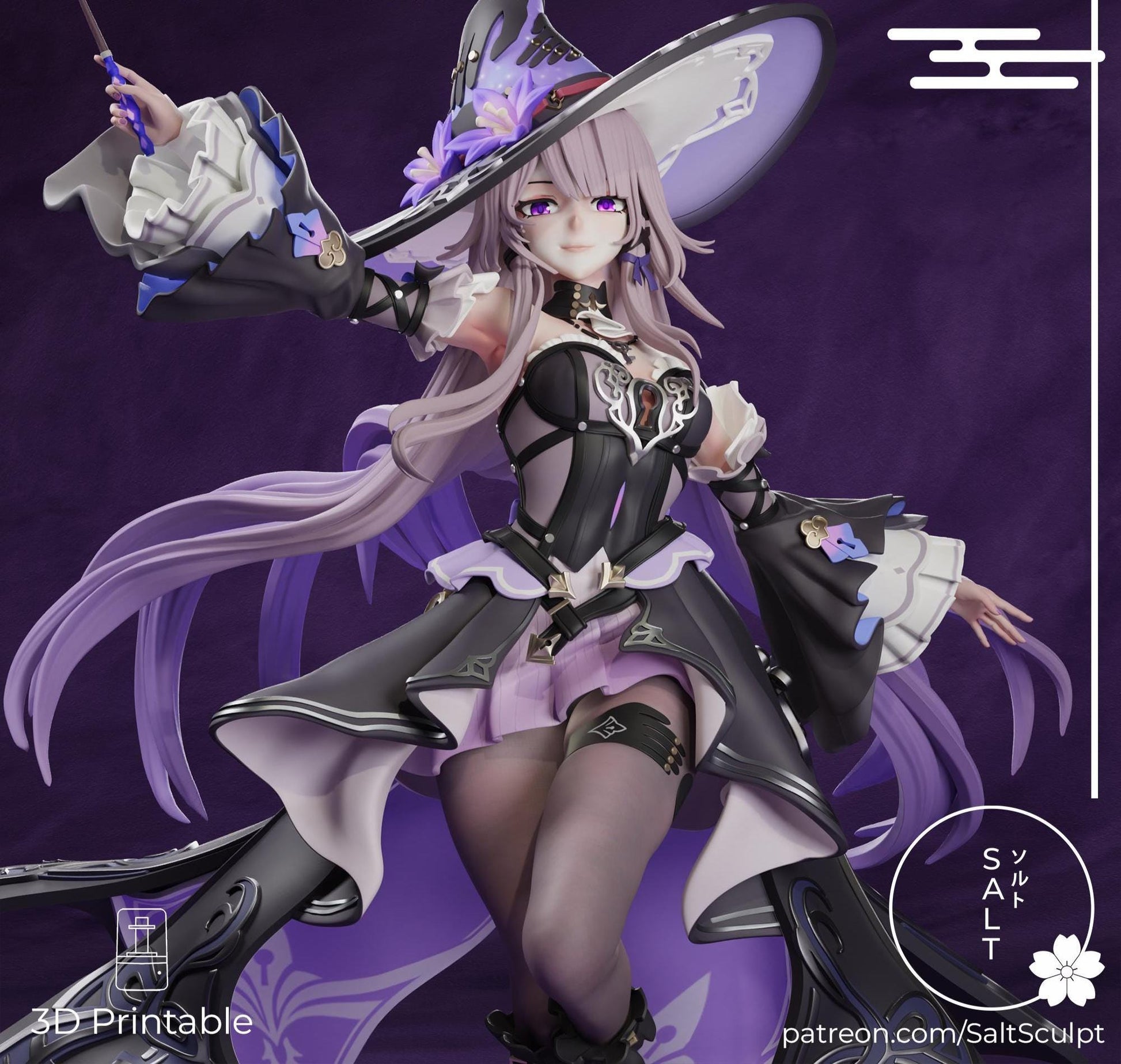 Puppet Girl Model Kit | 3D Resin Printed Figurine | Salt Sculpt