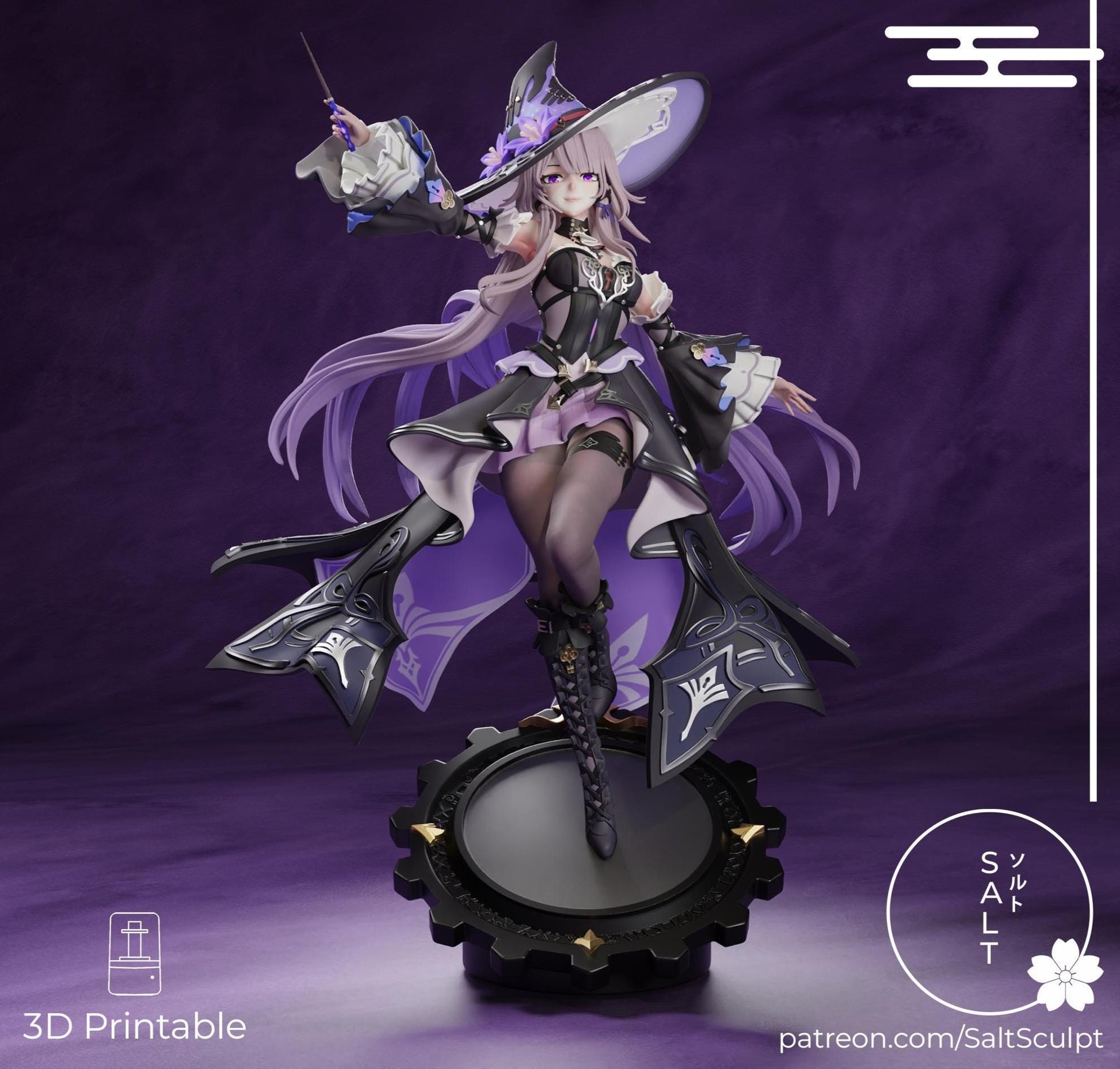 Puppet Girl Model Kit | 3D Resin Printed Figurine | Salt Sculpt