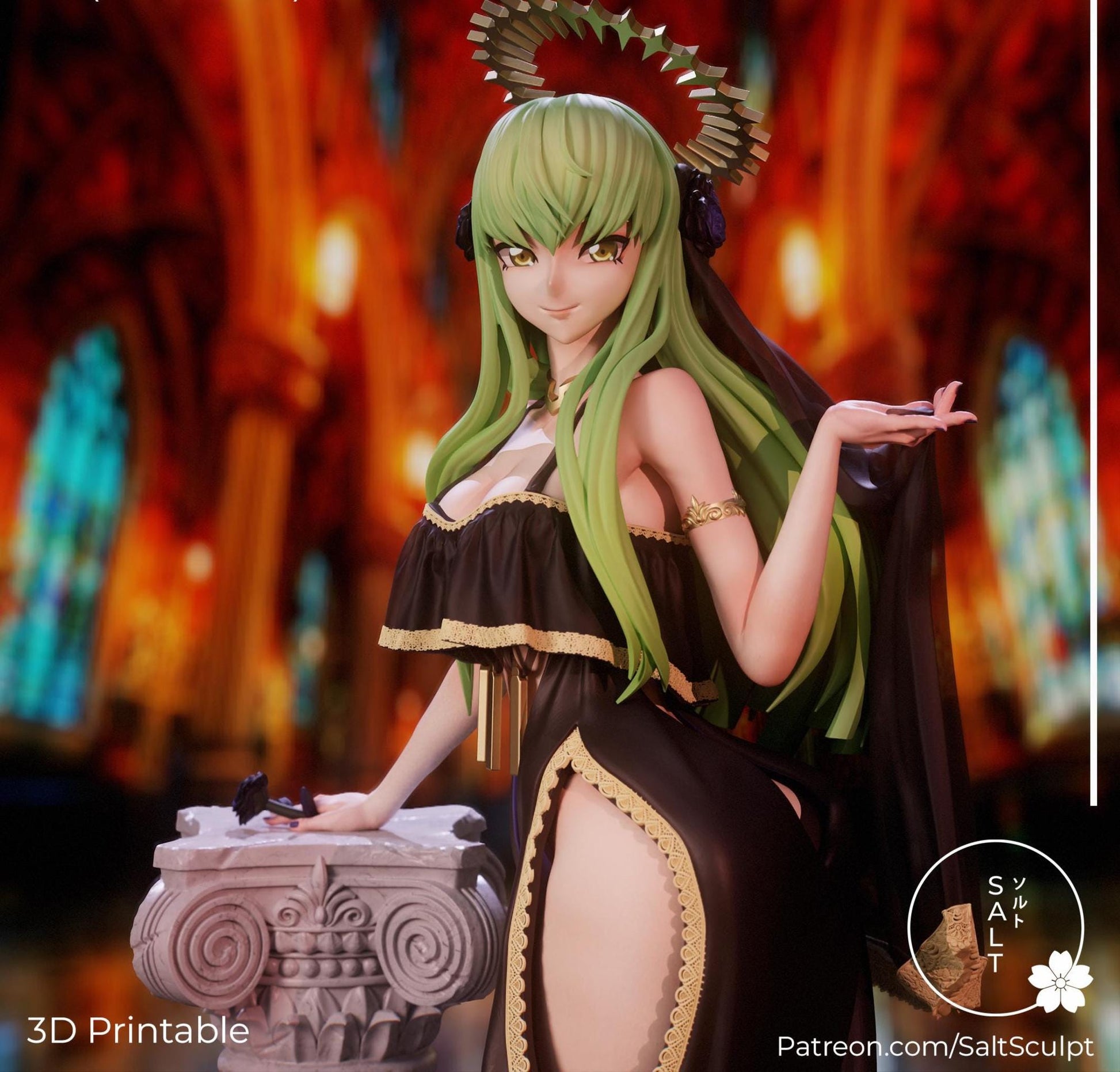Bride Model Kit | 3D Resin Printed Figurine | Salt Sculpt