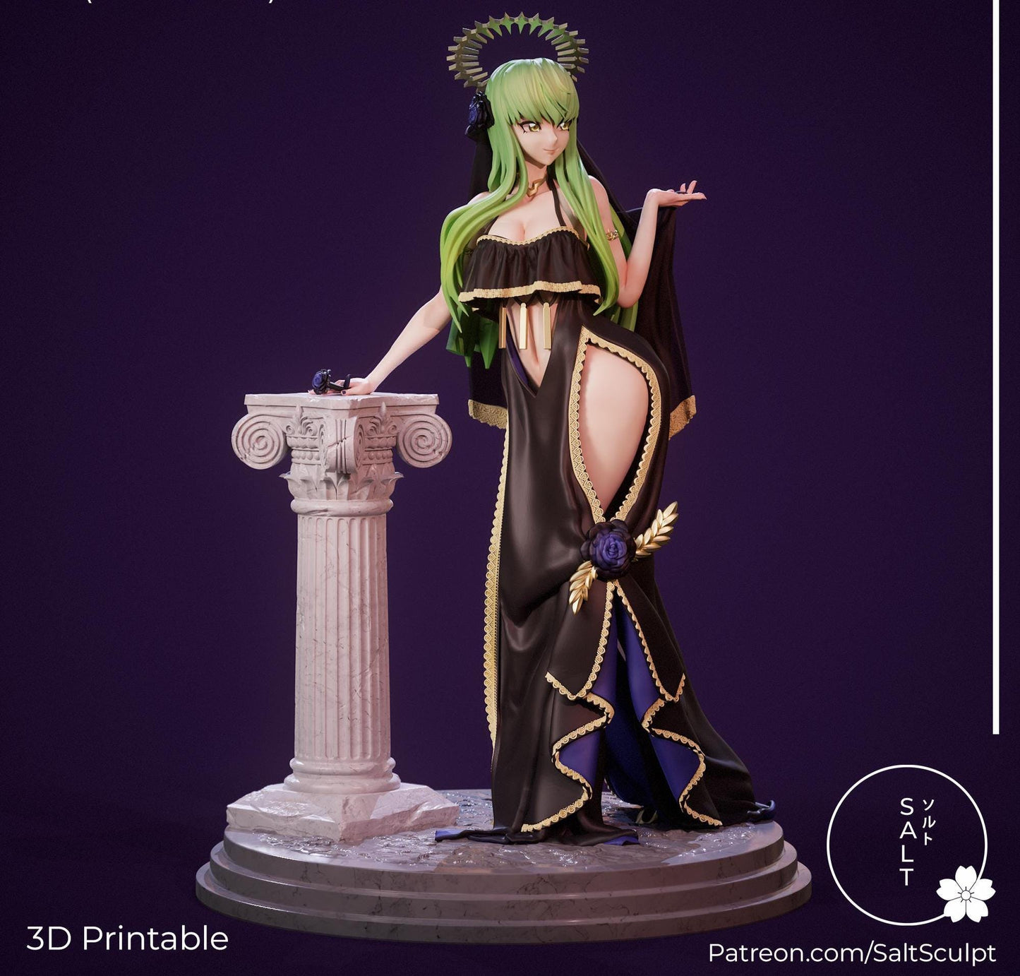 Bride Model Kit | 3D Resin Printed Figurine | Salt Sculpt