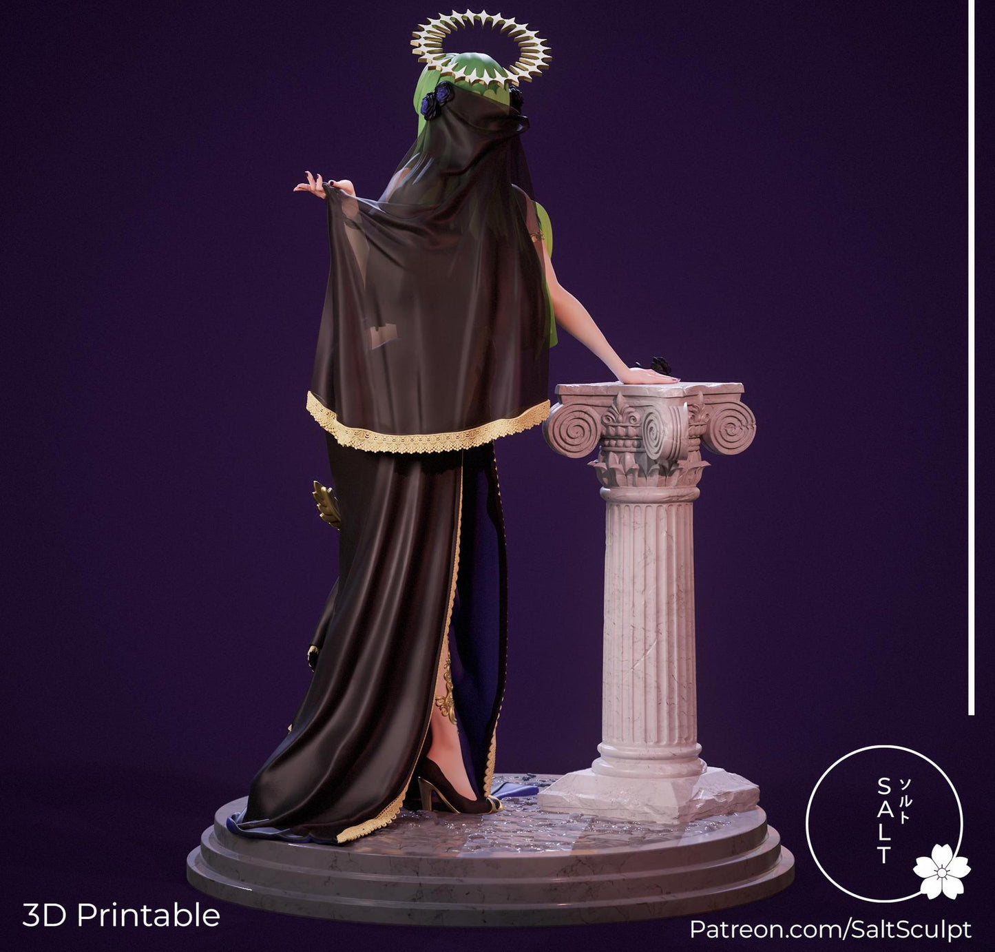Bride Model Kit | 3D Resin Printed Figurine | Salt Sculpt