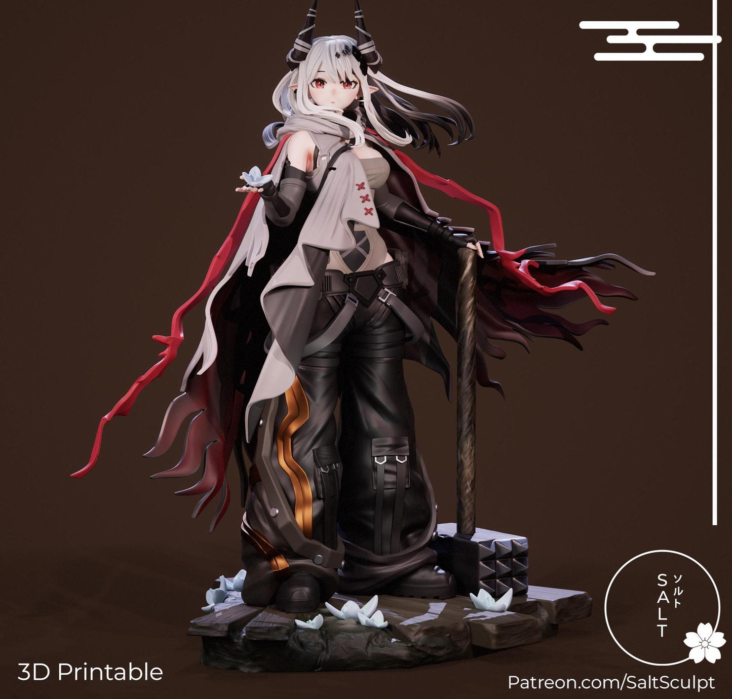 Warden Girl Model Kit | 3D Resin Printed Figurine | Salt Sculpt