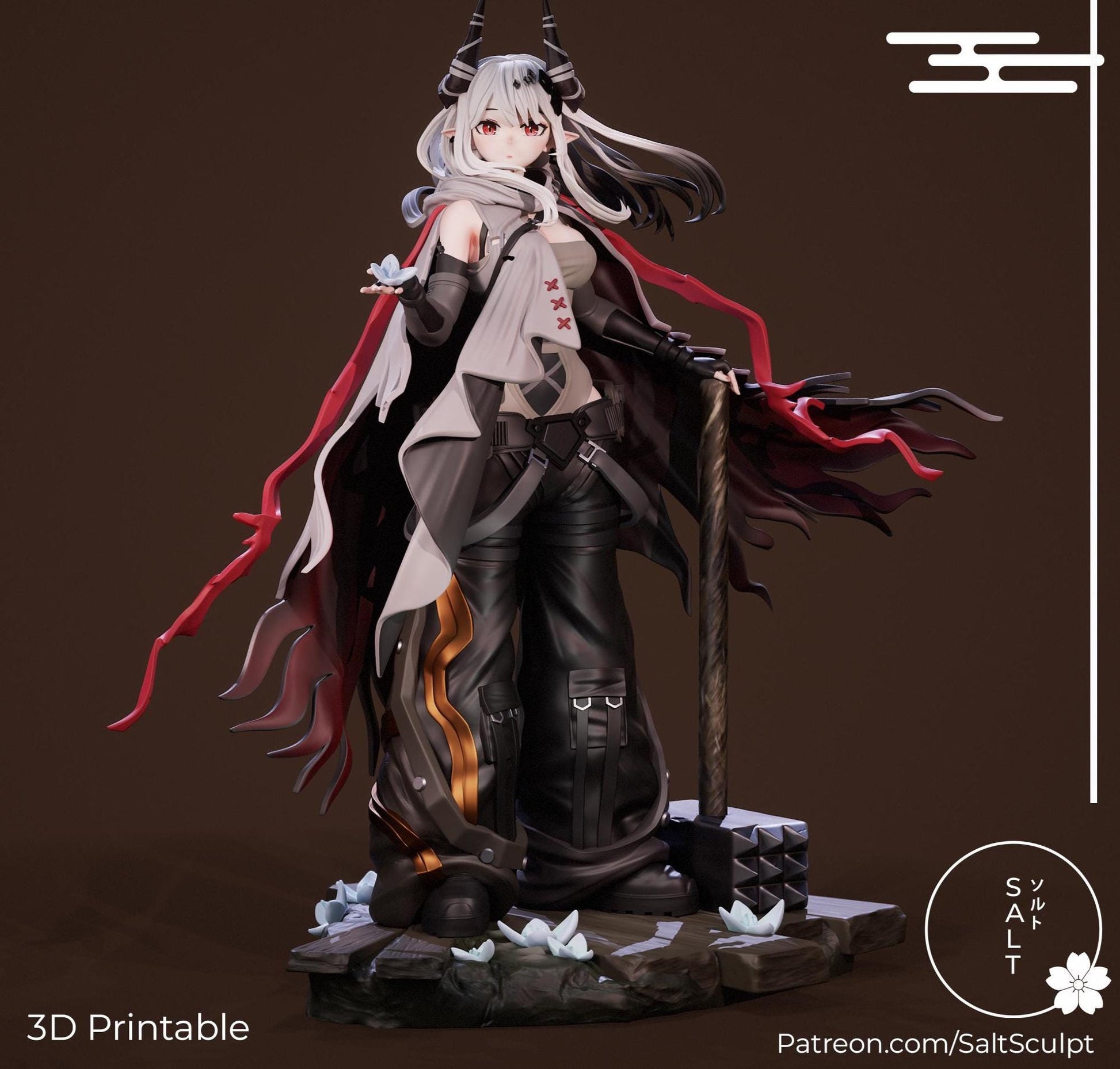 Warden Girl Model Kit | 3D Resin Printed Figurine | Salt Sculpt