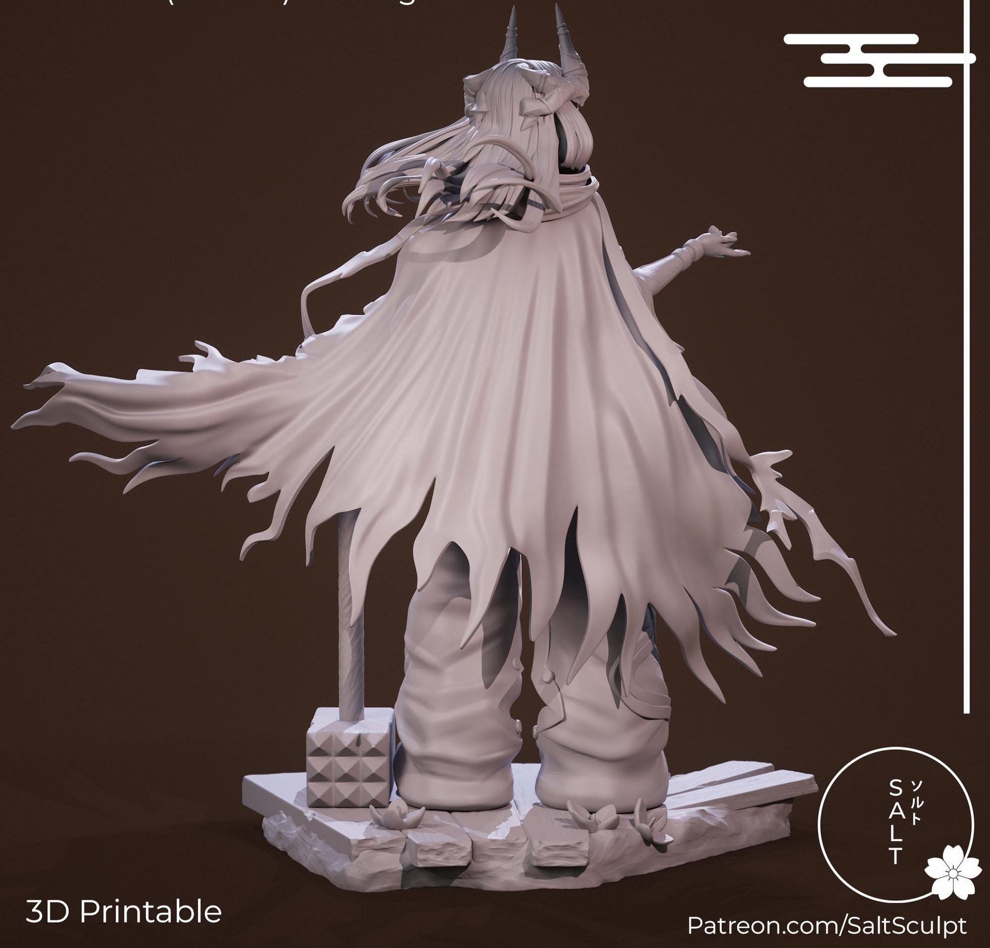 Warden Girl Model Kit | 3D Resin Printed Figurine | Salt Sculpt