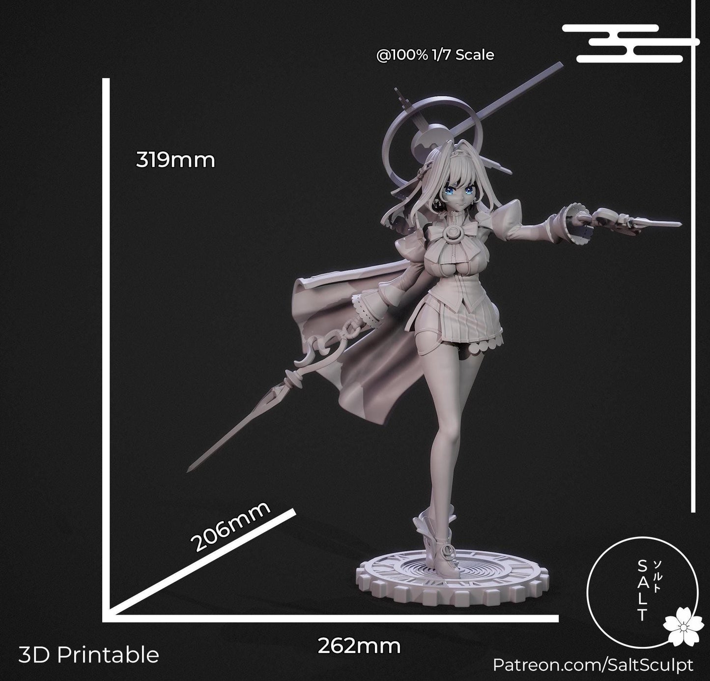 Time Lord Model Kit | 3D Resin Printed Figurine | Salt Sculpt