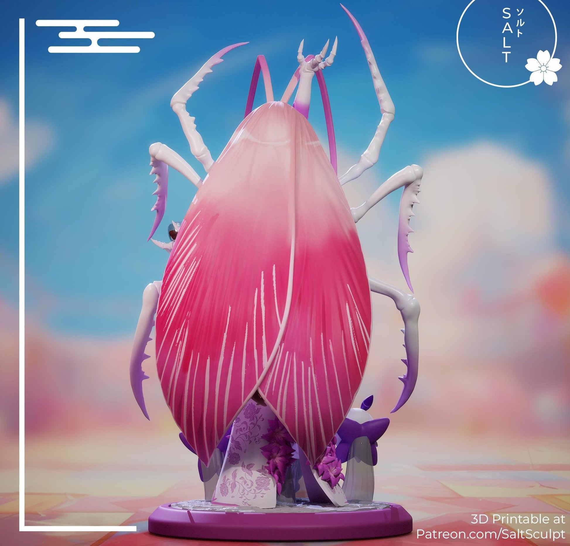 Bug Girl Model Kit | 3D Resin Printed Figurine | Salt Sculpt