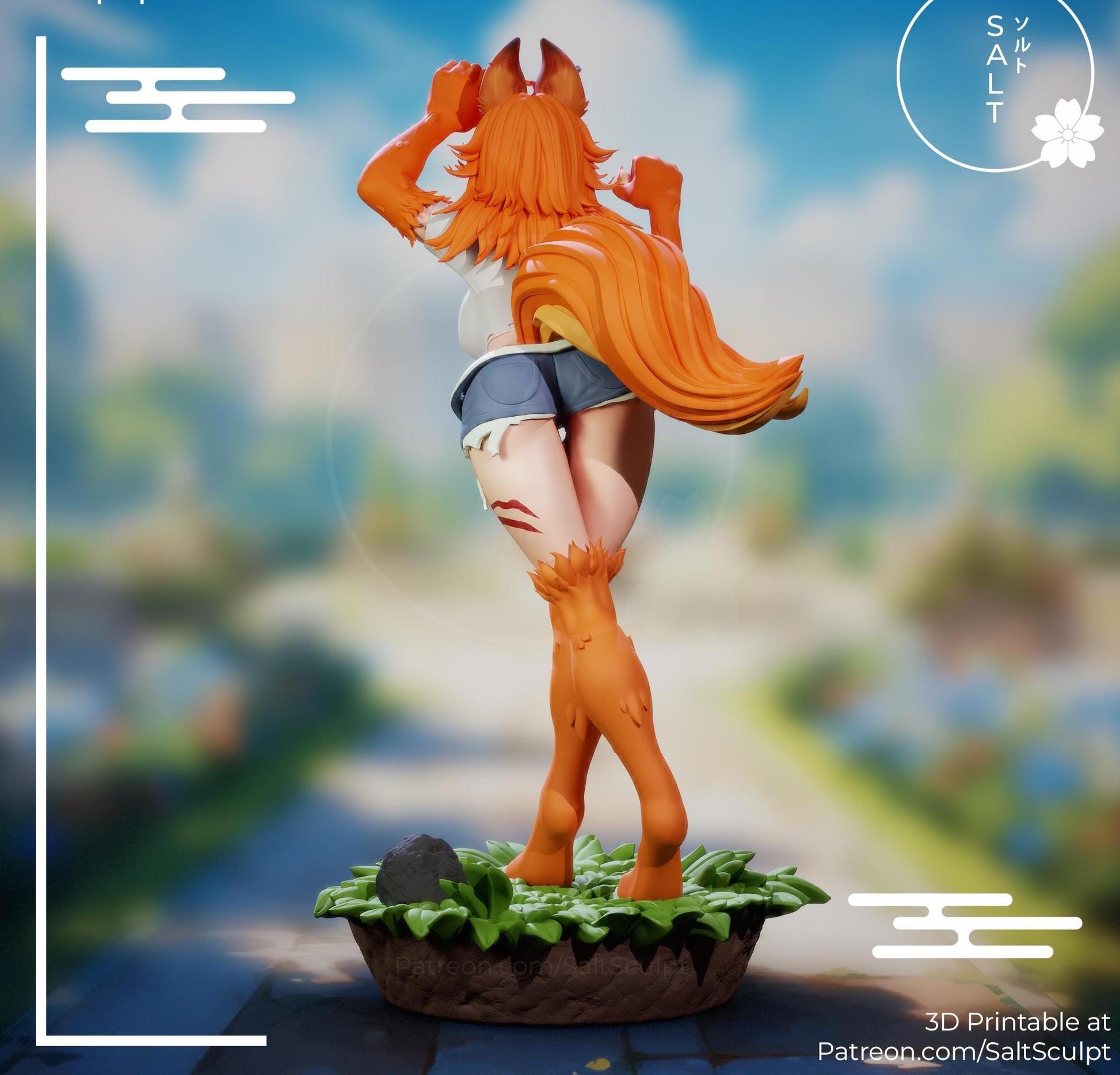Puppy Girl Model Kit | 3D Resin Printed Figurine | Salt Sculpt