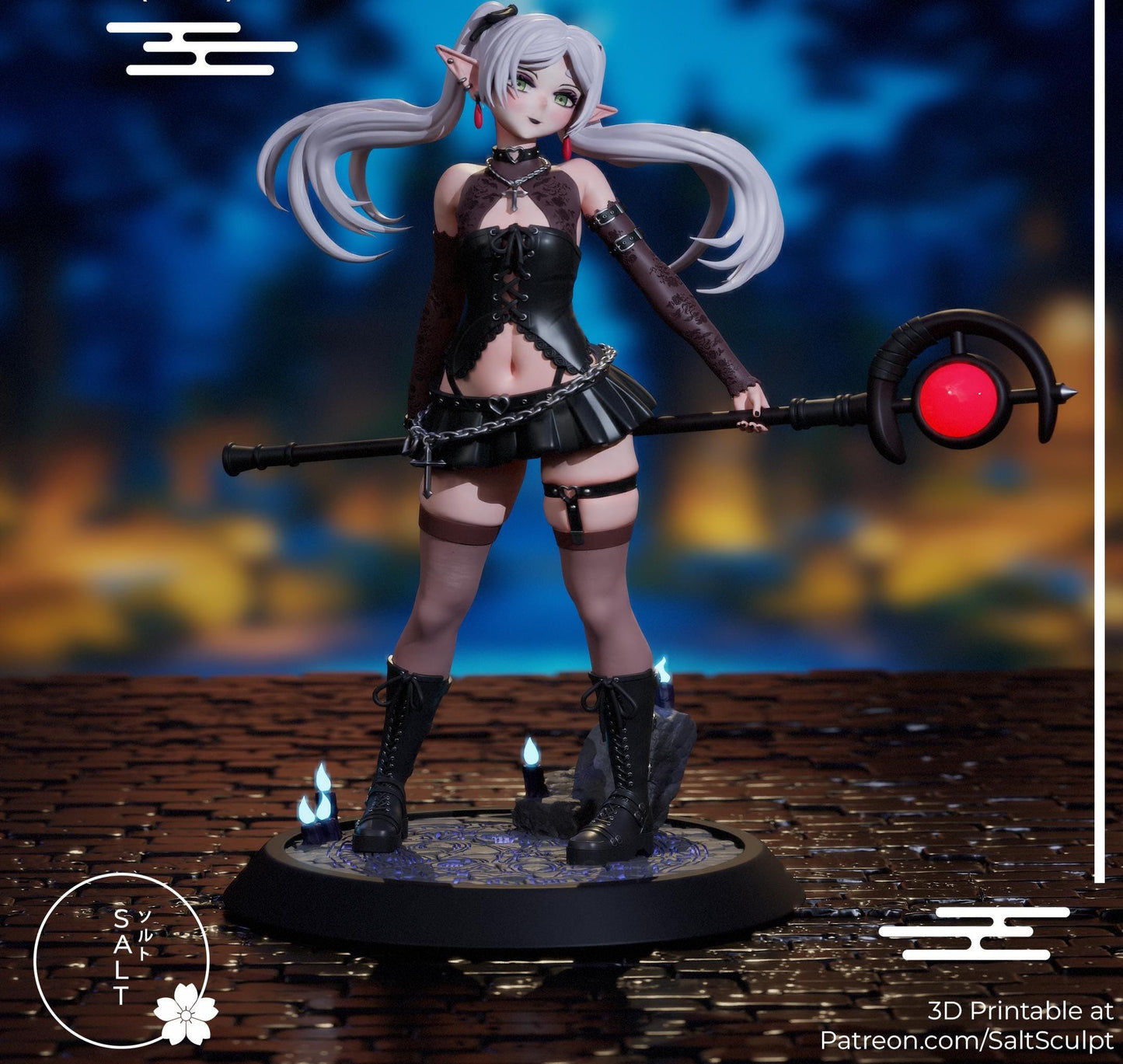Mage Girl Model Kit | 3D Resin Printed Figurine | Salt Sculpt