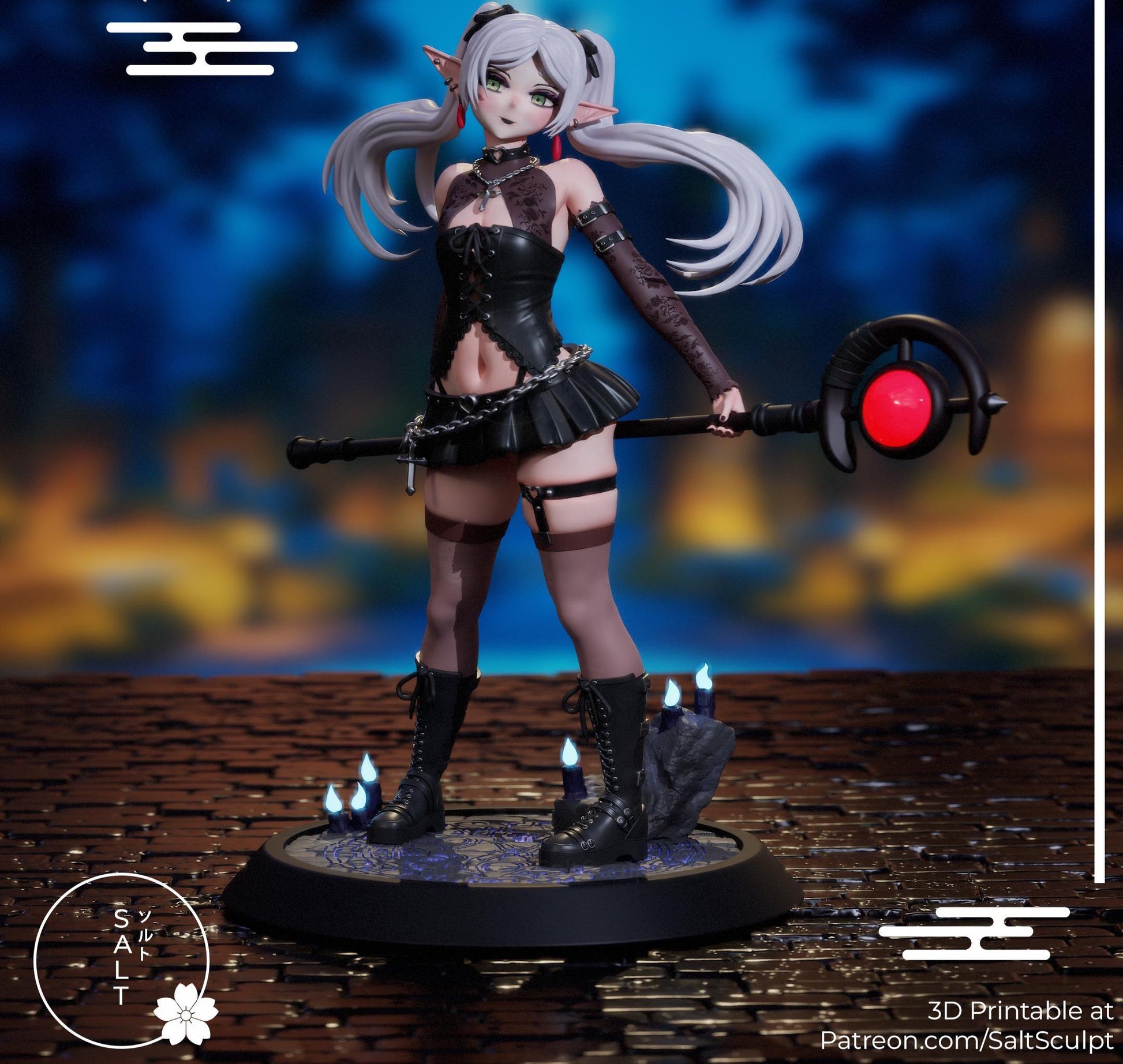 Mage Girl Model Kit | 3D Resin Printed Figurine | Salt Sculpt