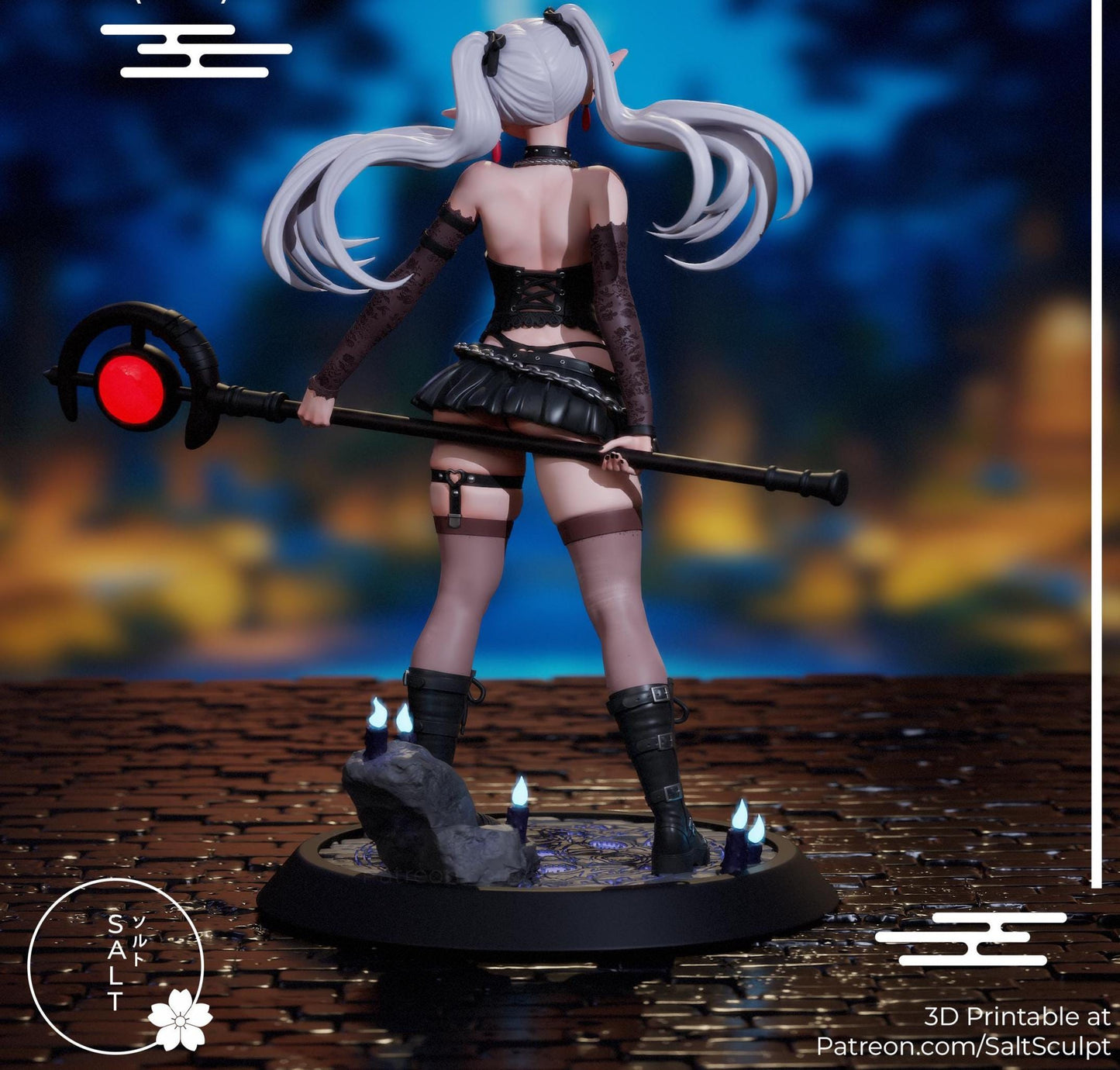 Mage Girl Model Kit | 3D Resin Printed Figurine | Salt Sculpt
