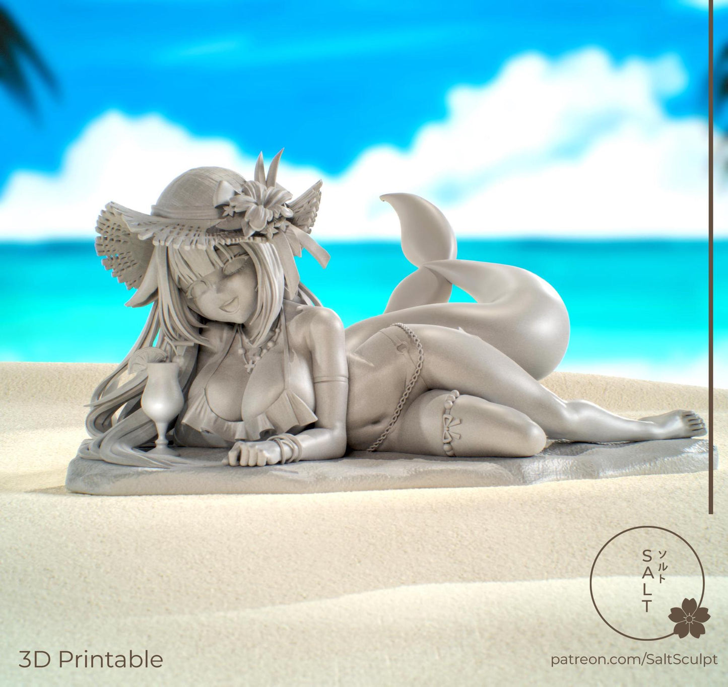 Orca Girl Model Kit | 3D Resin Printed Figurine | Salt Sculpt
