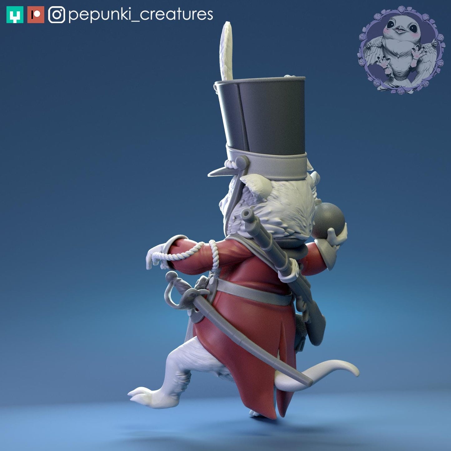 Quokka Grenadier | Tabletop Miniature | Pepunki Creatures