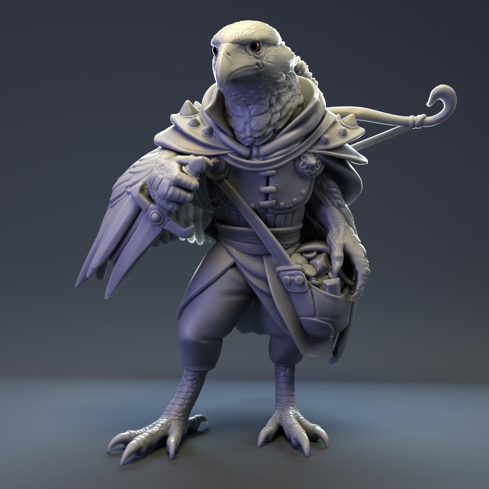 Caracara Eagle Rogue | Tabletop Miniature | Pepunki Creatures