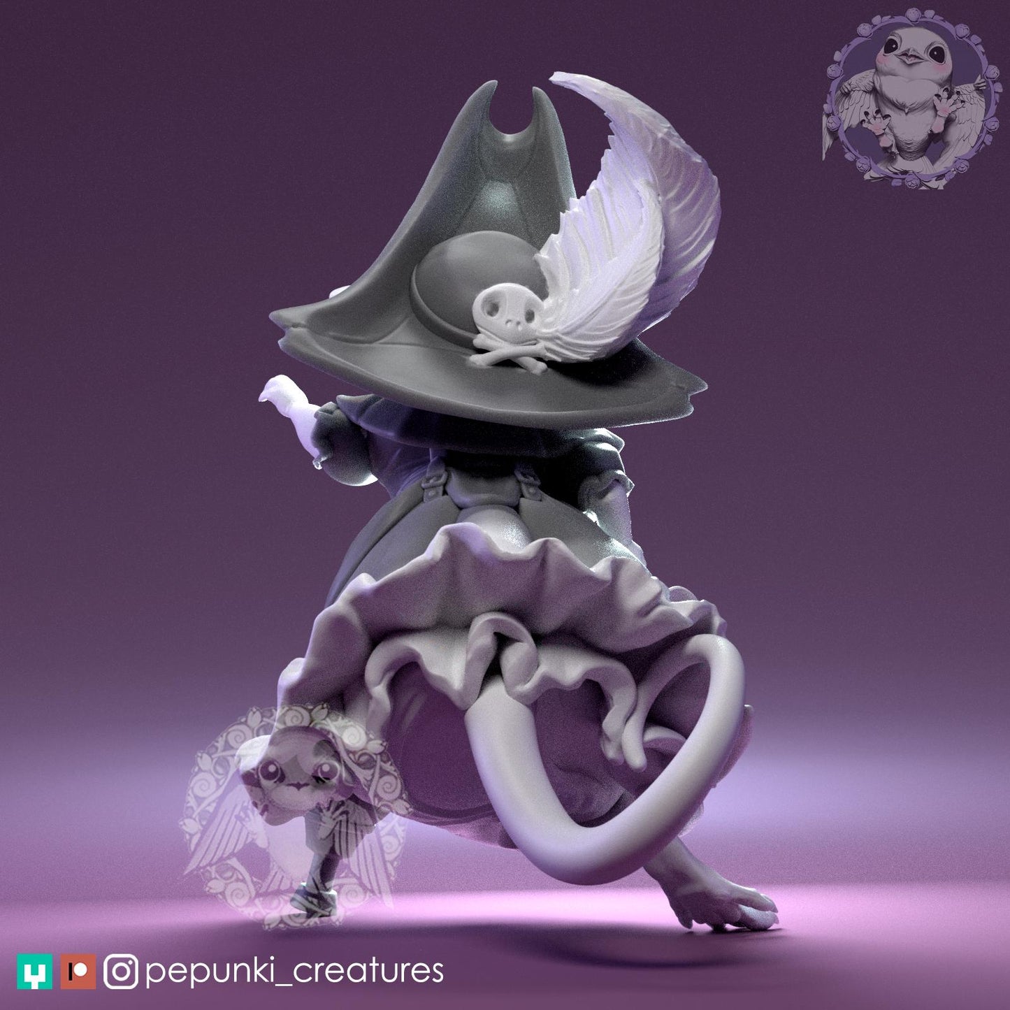 Rat Pirate Captain Parsley | Tabletop Miniature | Pepunki Creatures