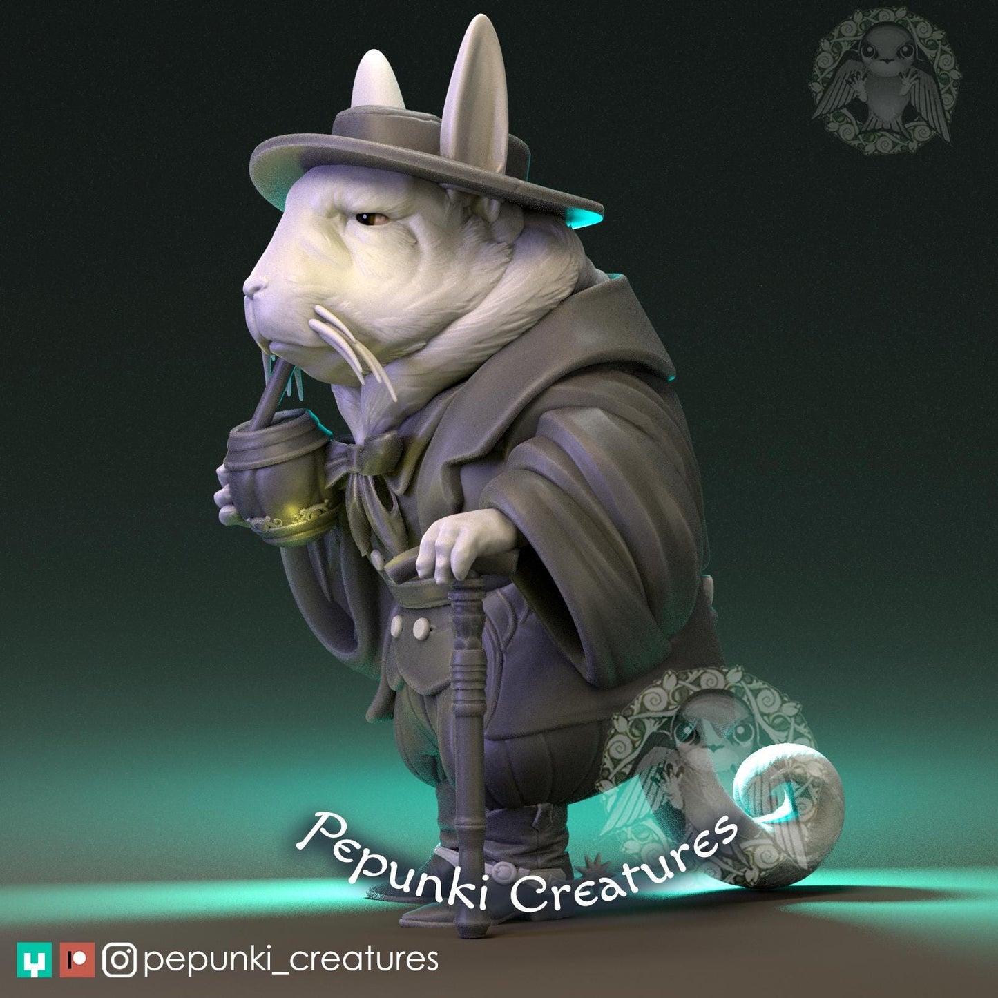 Viscacha Gaucho | Tabletop Miniature | Pepunki Creatures