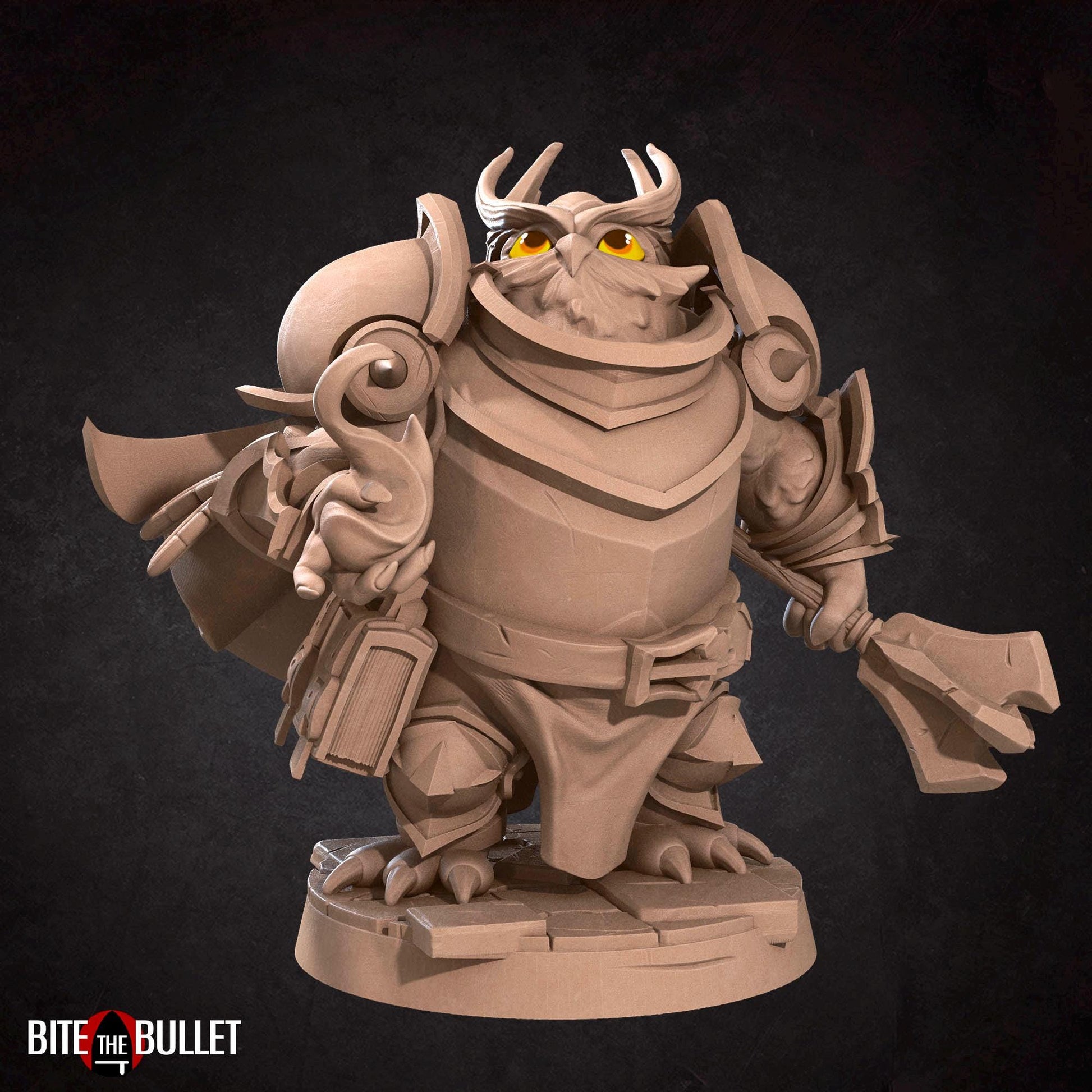Owlfolk Cleric Miniature | Bite the Bullet