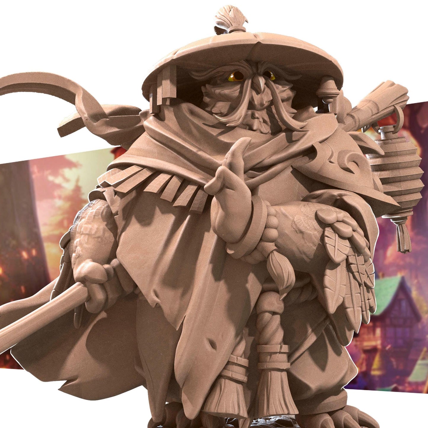 Owlfolk Monk Miniature | Bite the Bullet