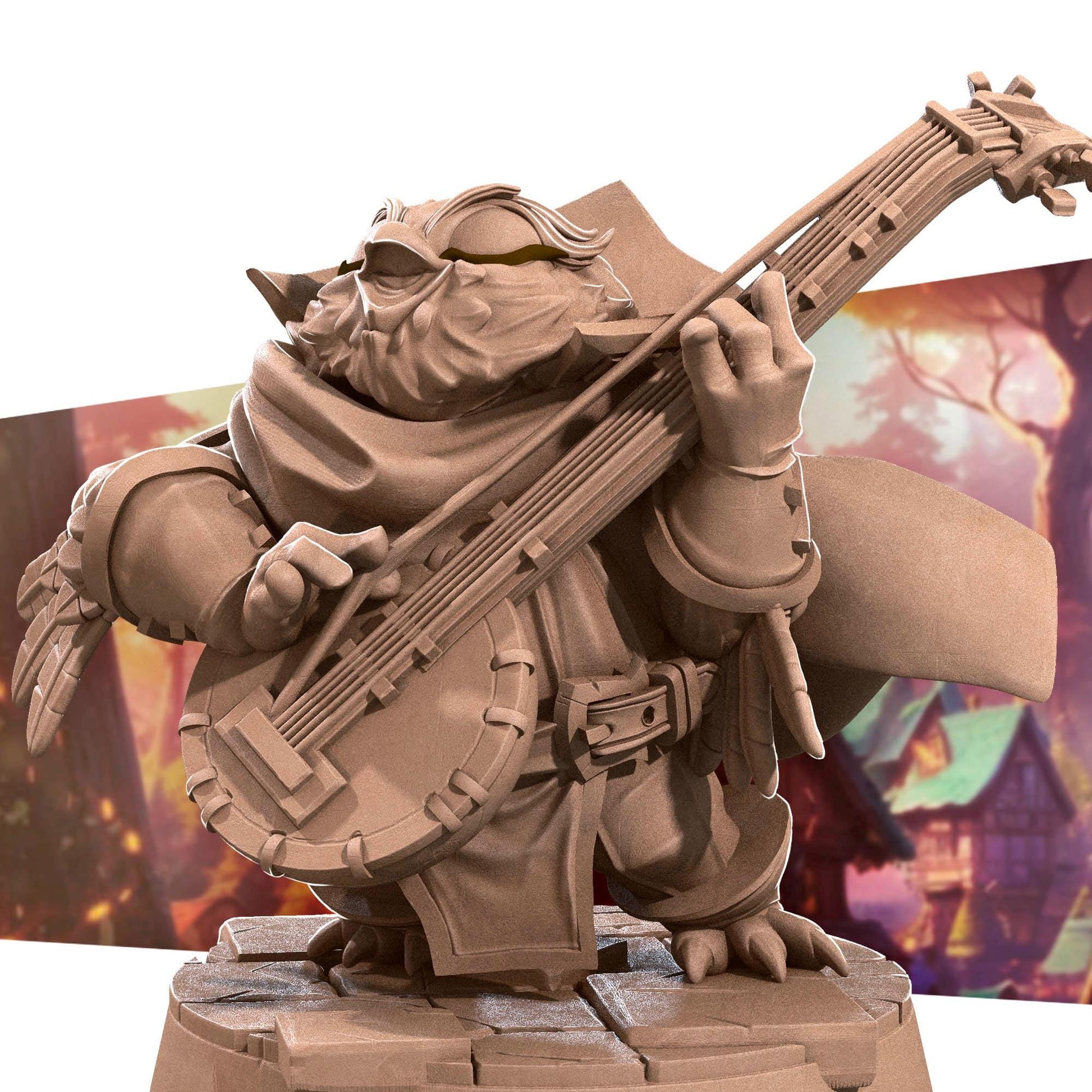 Owlfolk Bard Miniature | Bite the Bullet