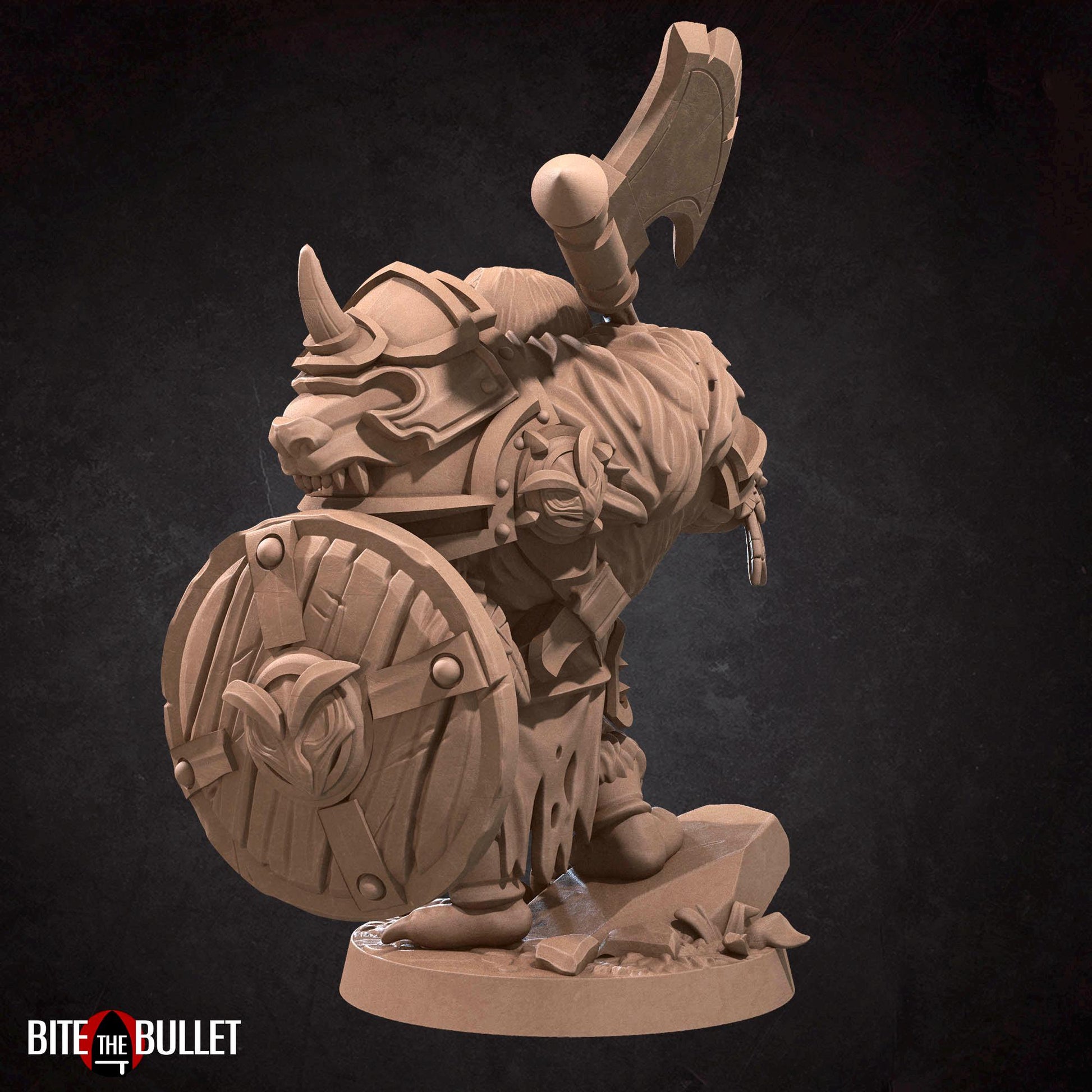 Owlfolk Barbarian Miniature | Bite the Bullet