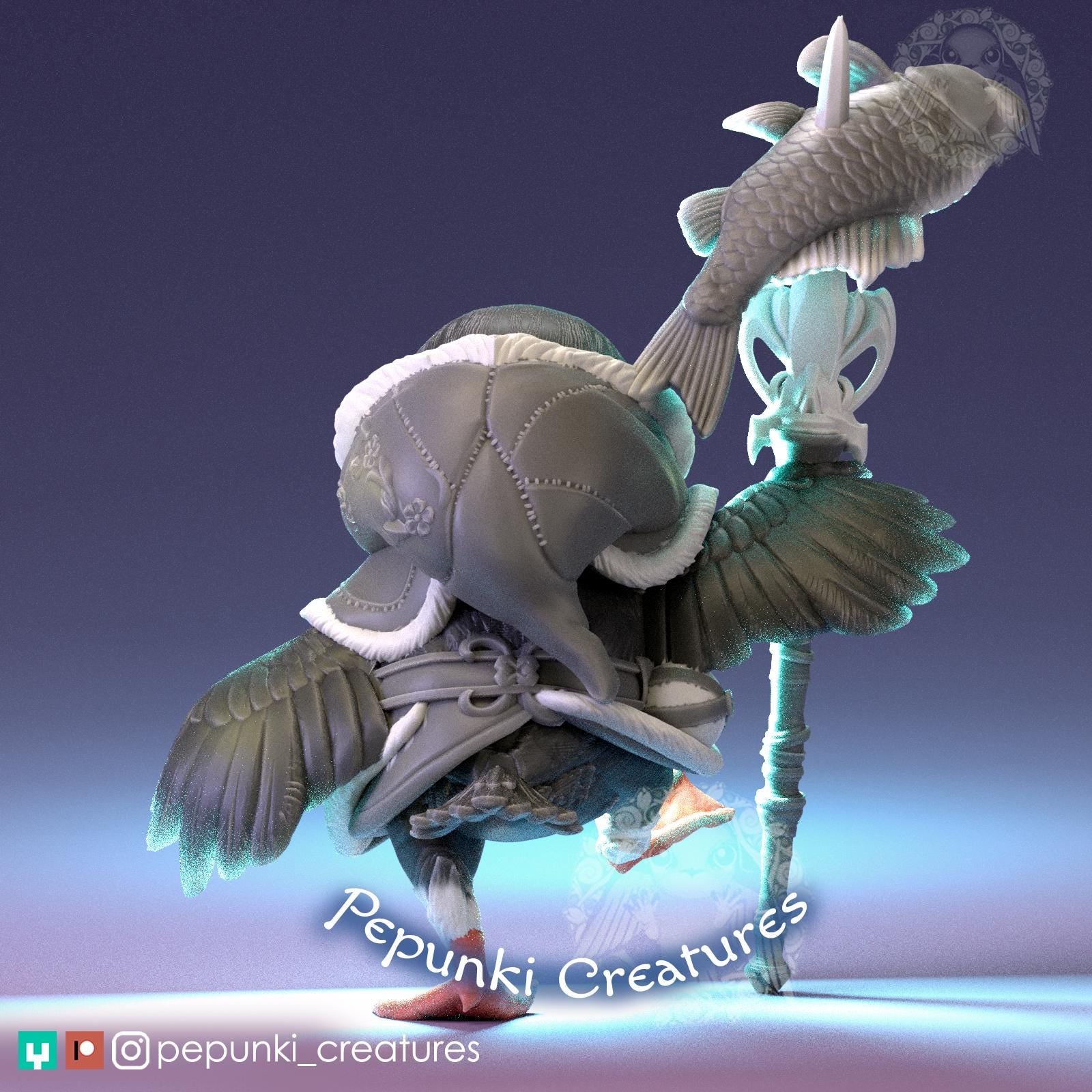 Puffin | Tabletop Miniature | Pepunki Creatures