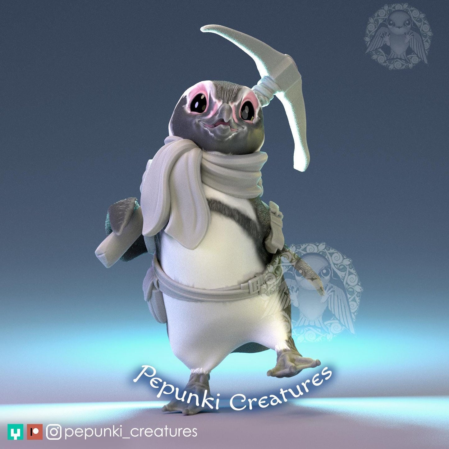 Little Penguin | Tabletop Miniature | Pepunki Creatures
