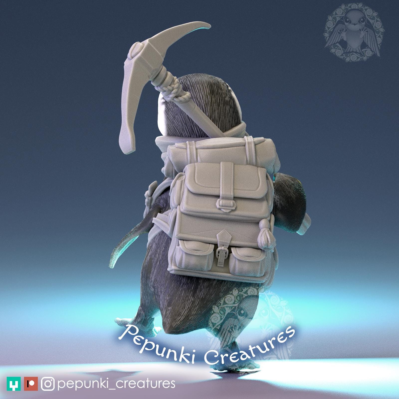 Little Penguin | Tabletop Miniature | Pepunki Creatures