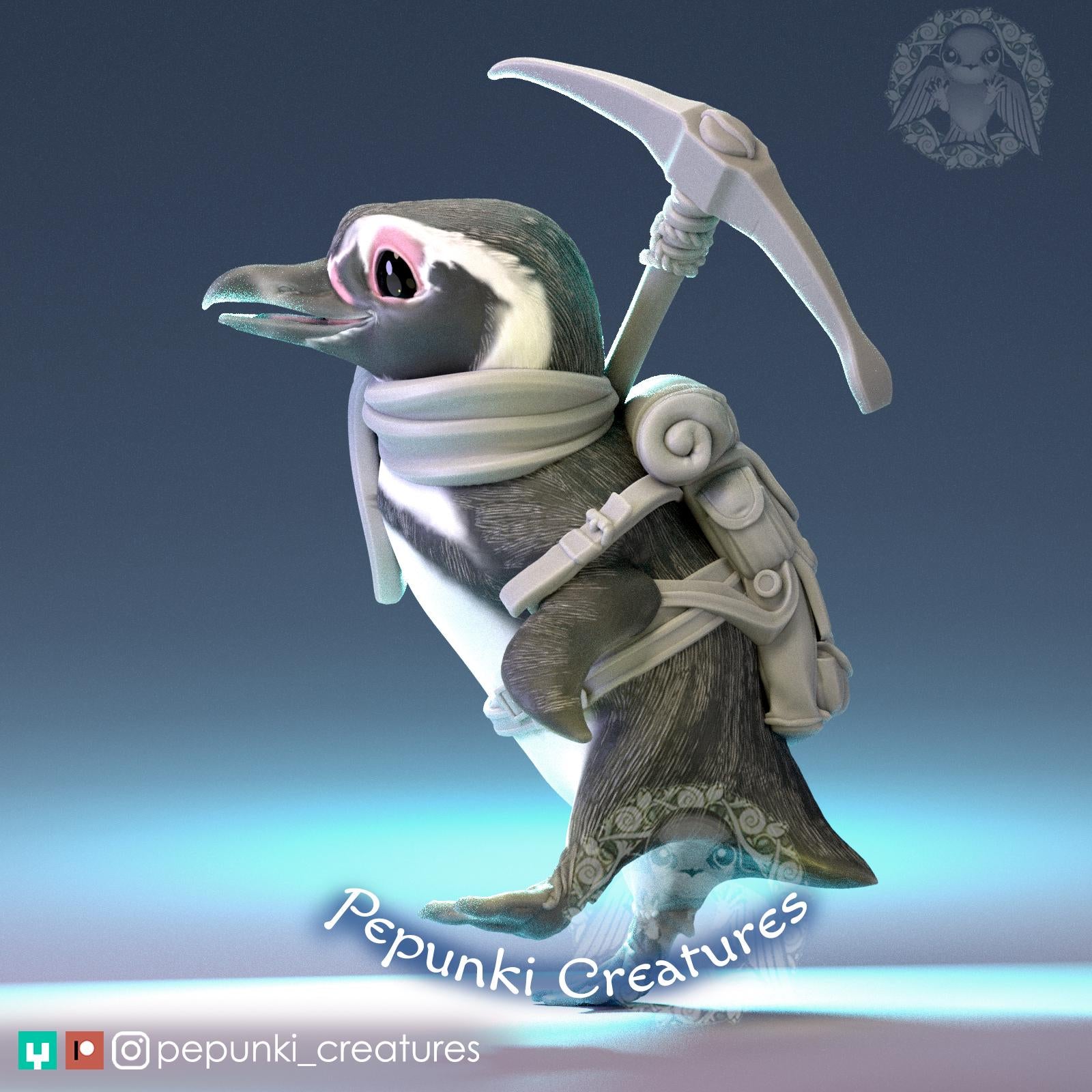 Little Penguin | Tabletop Miniature | Pepunki Creatures