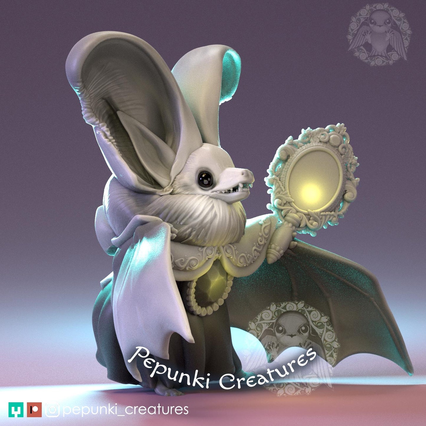 Long-Eared Bat Countess | Tabletop Miniature | Pepunki Creatures