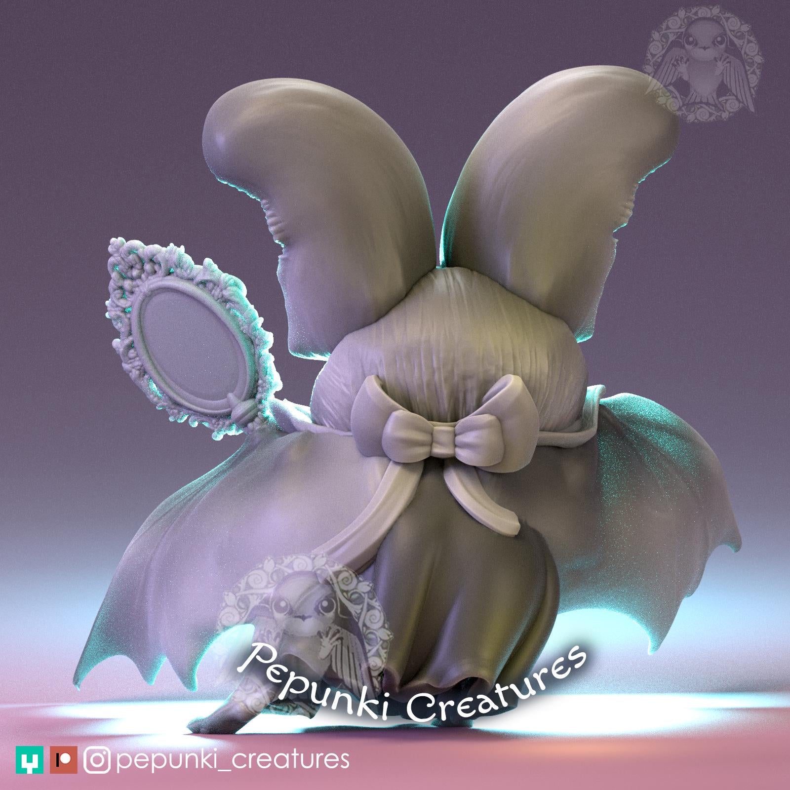 Long-Eared Bat Countess | Tabletop Miniature | Pepunki Creatures