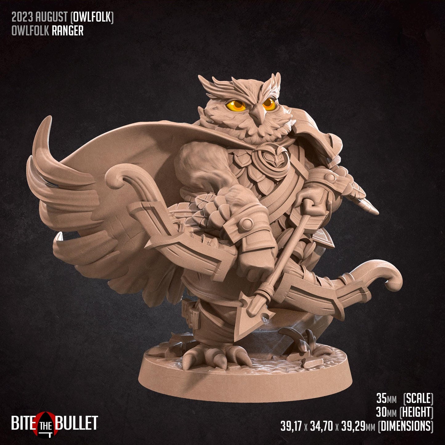 Owlfolk Ranger Miniature | Bite the Bullet