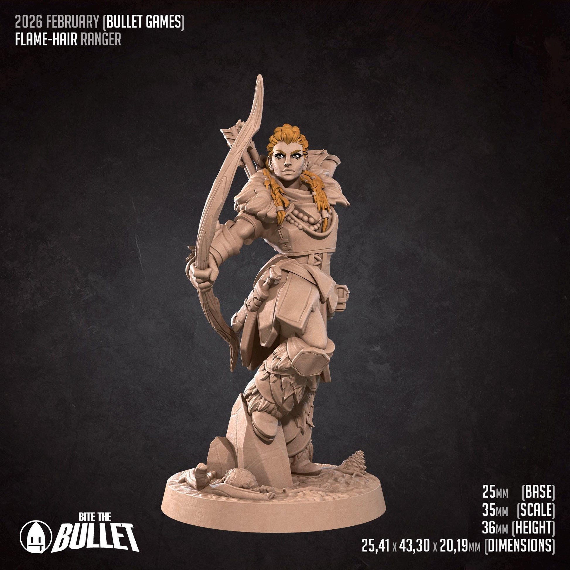 Flame-Hair Ranger | Bite the Bullet Miniatures