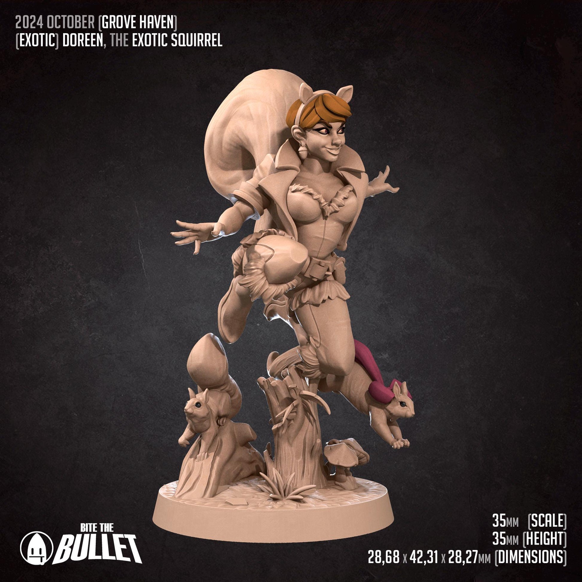 Doreen, the Exotic Squirrel | Bite the Bullet Miniatures