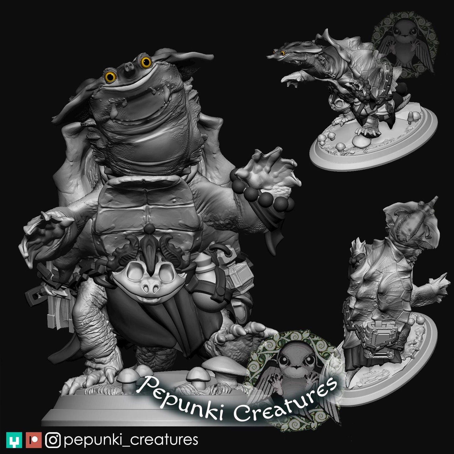 Mata Mata Sorcerer | Tabletop Miniature | Pepunki Creatures
