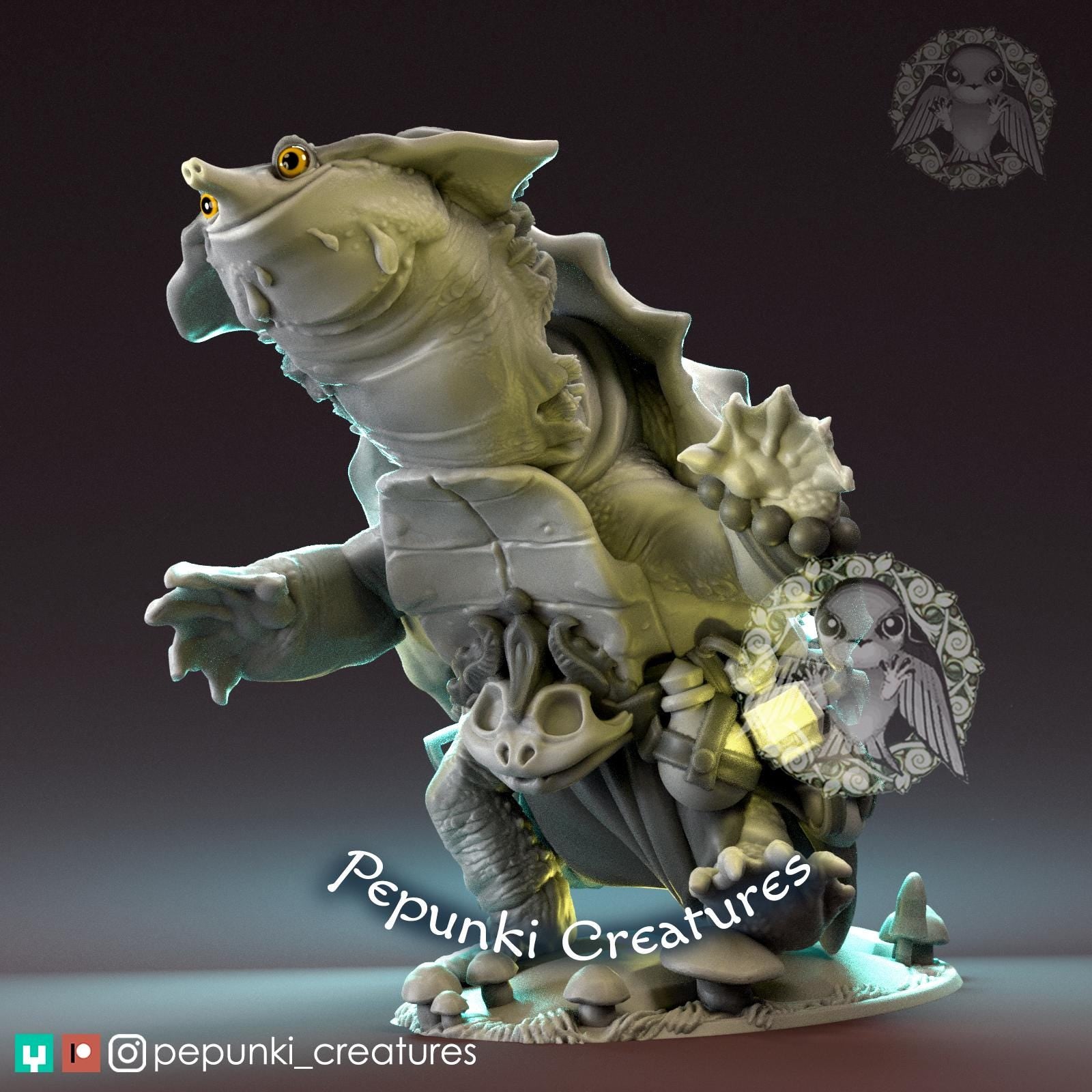 Mata Mata Sorcerer | Tabletop Miniature | Pepunki Creatures