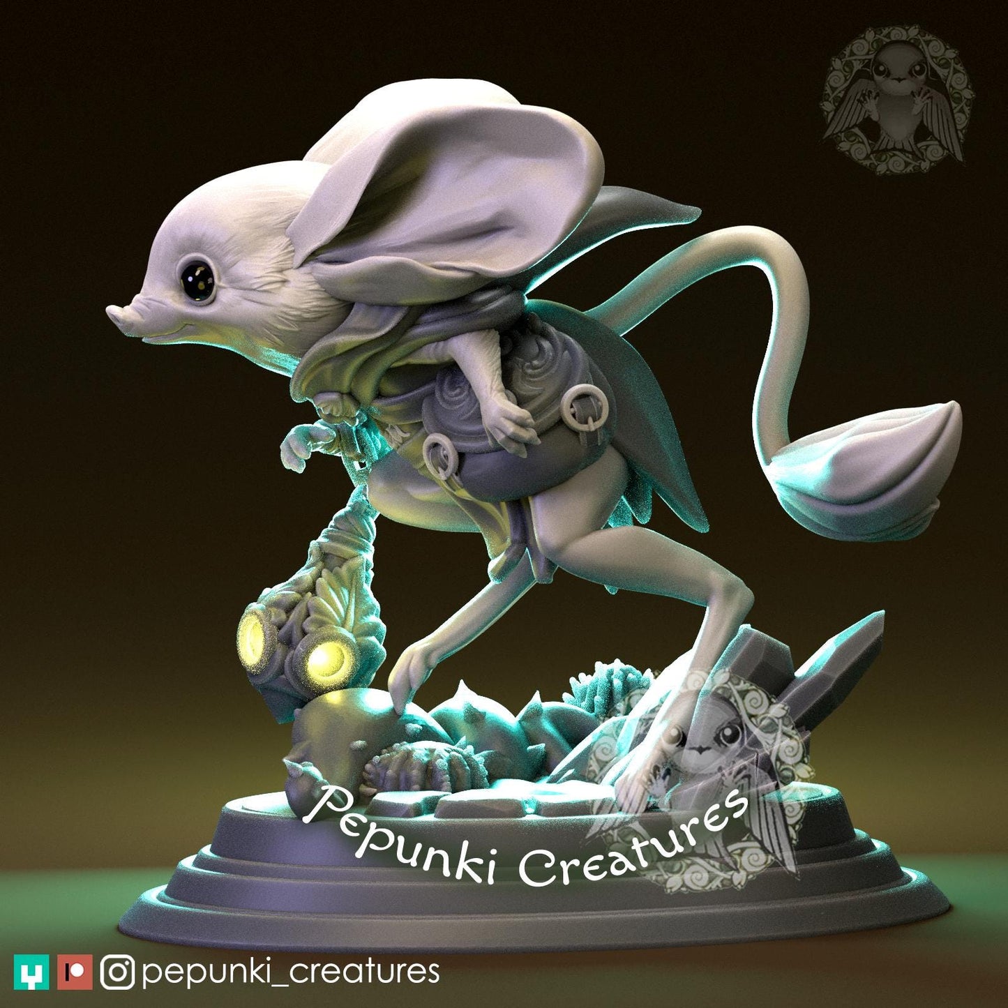 Long-Eared Jeroba | Tabletop Miniature | Pepunki Creatures