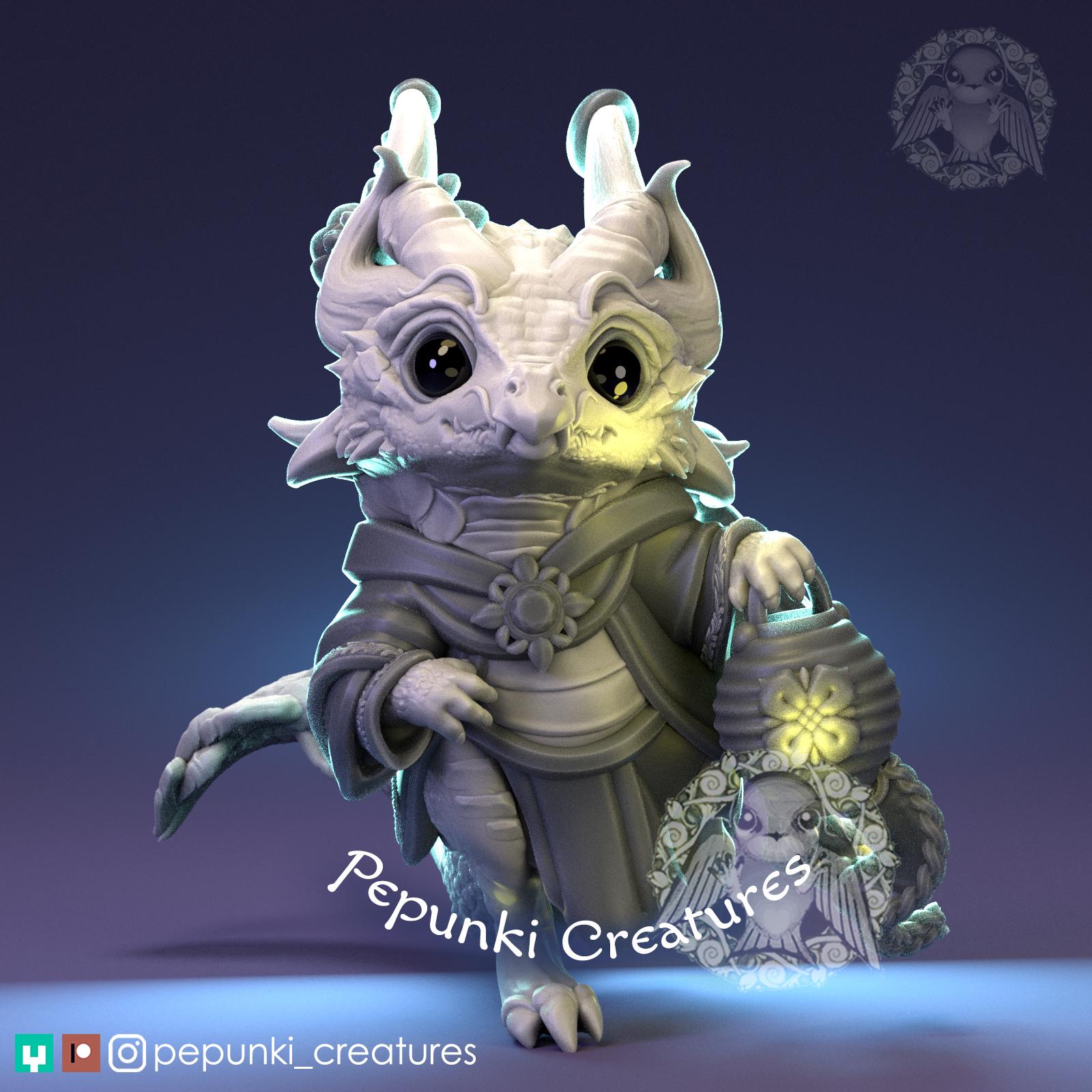 Little Dragon | Tabletop Miniature | Pepunki Creatures