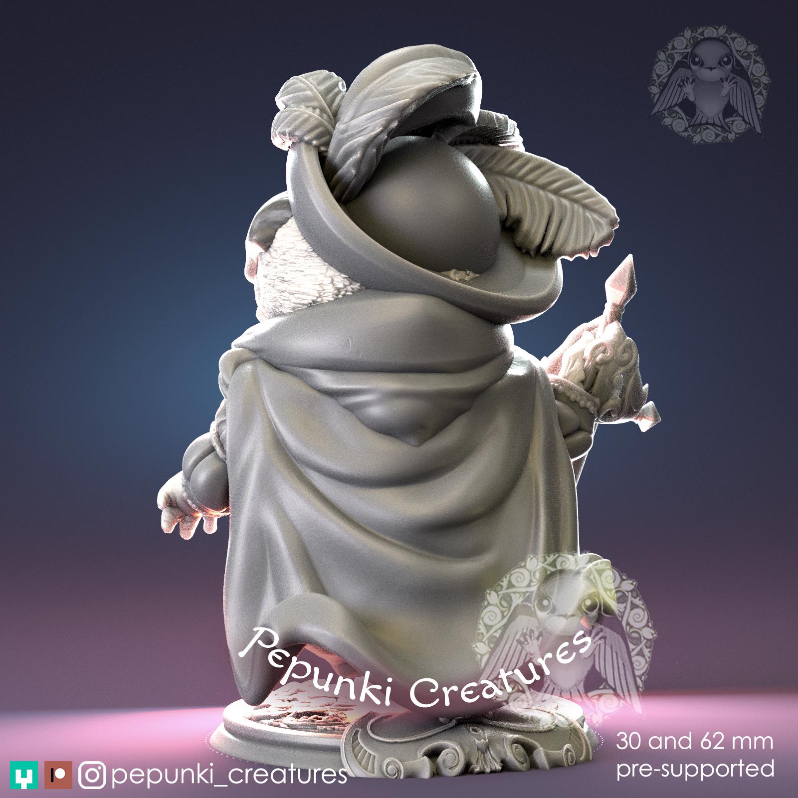 Pug Chevalier | Tabletop Miniature | Pepunki Creatures