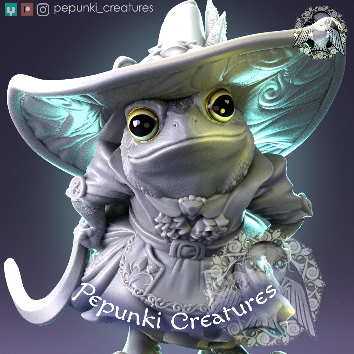 Toad Witch | Tabletop Miniature | Pepunki Creatures