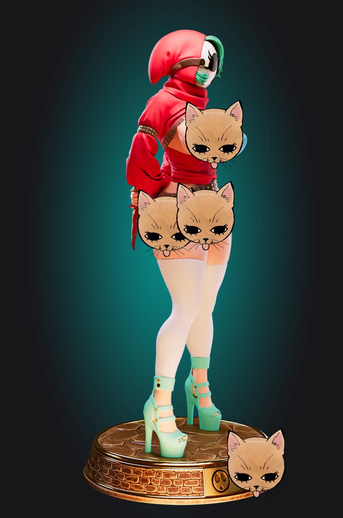 Mask Girl Model Kit | 3D Resin Printed Figurine | Officer Rhu